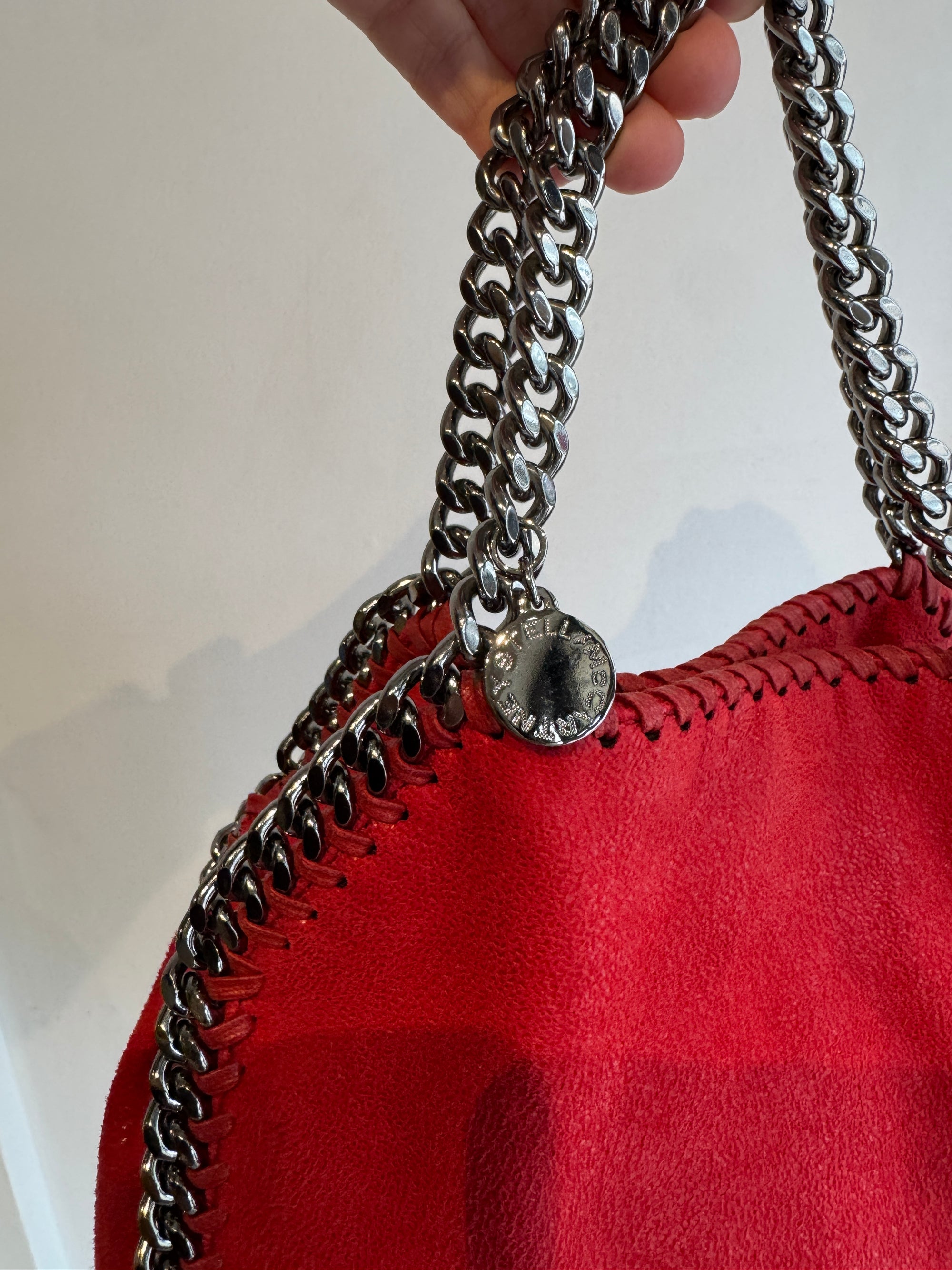 Stella McCartney Falabella Mini Tote, Cherry Red