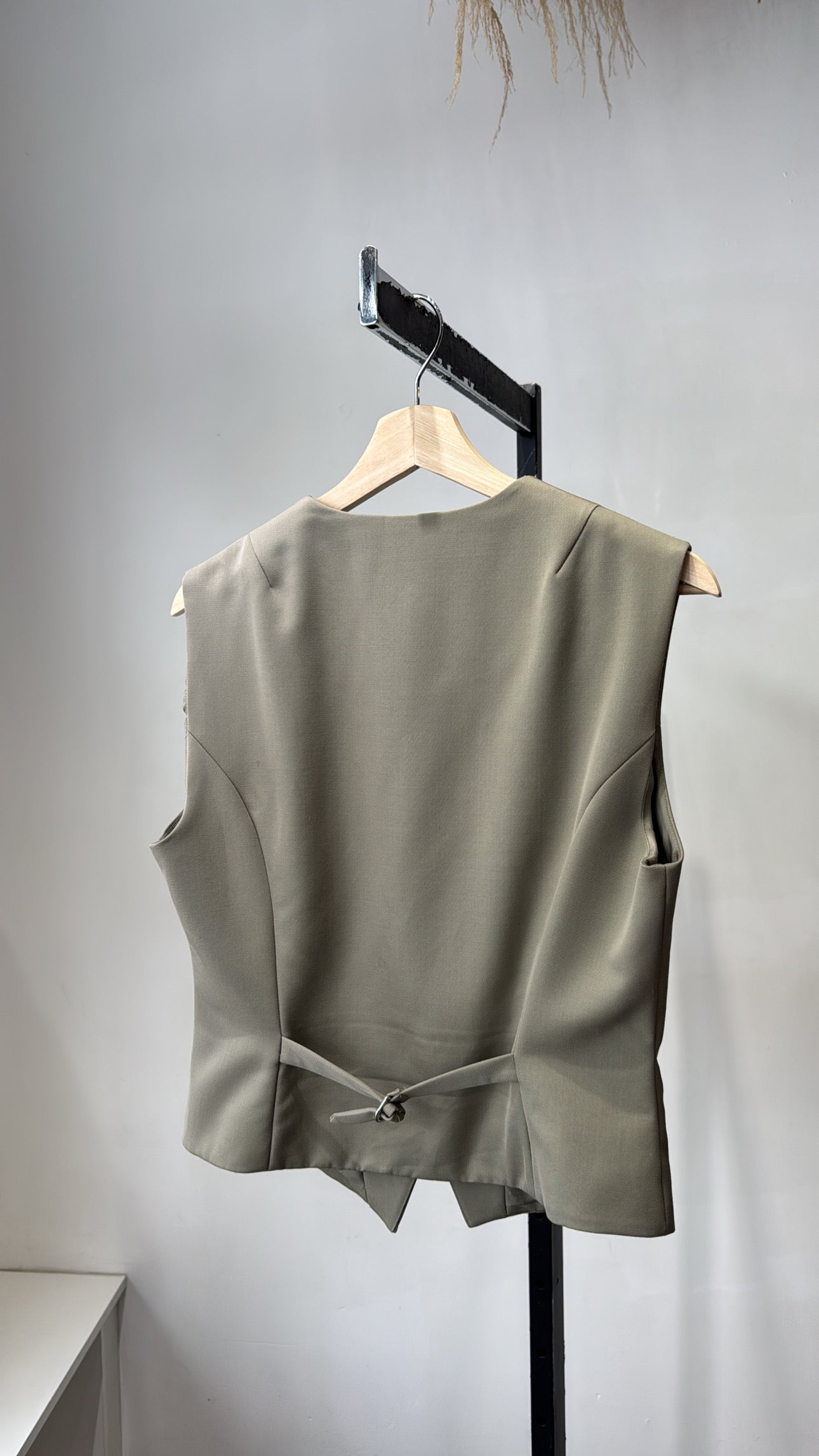 Anine Bing Green Khaki Marina Wool Vest