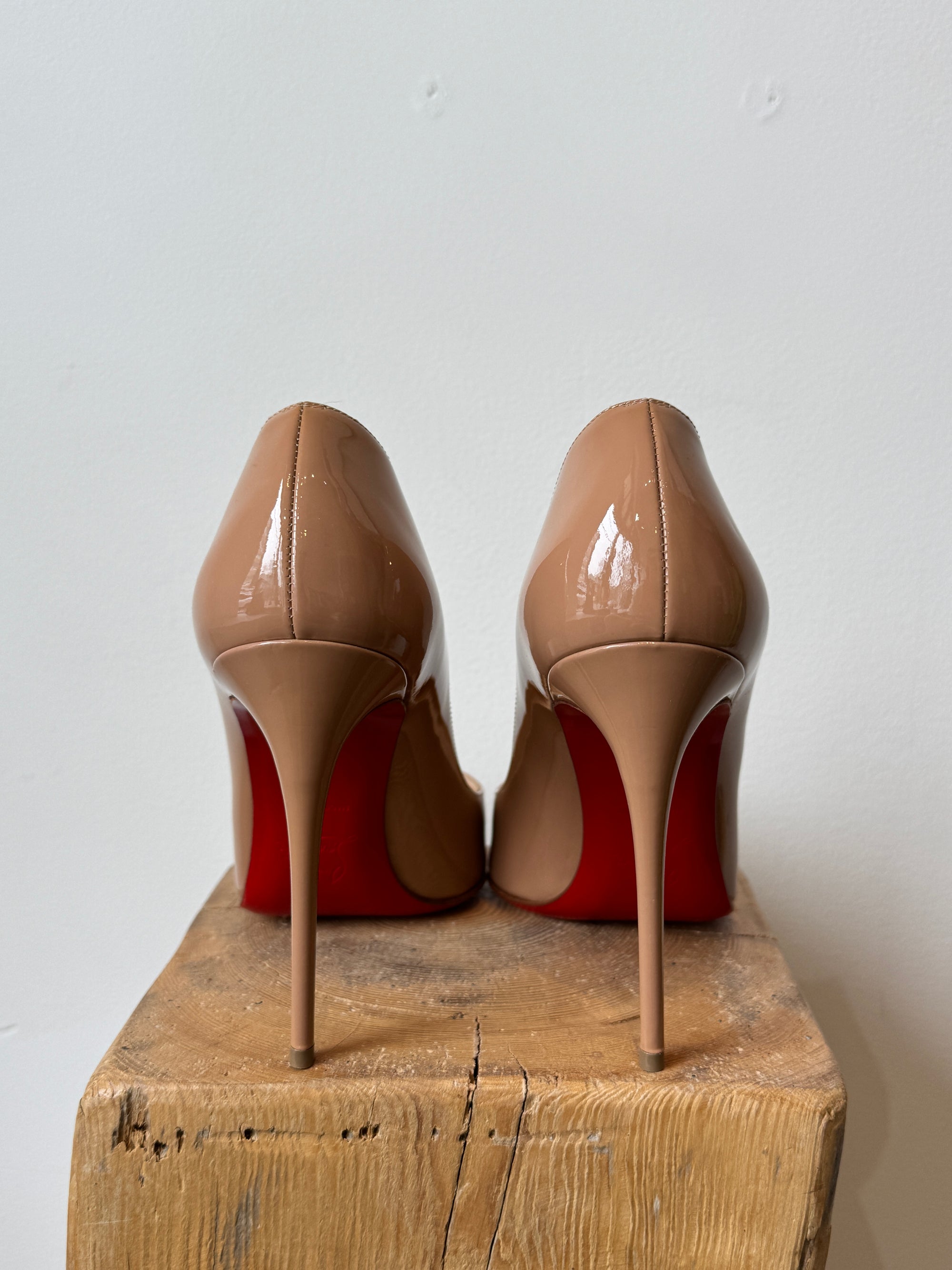 Christian Louboutin Pigalle Follies 100M Nude Pumps, 9