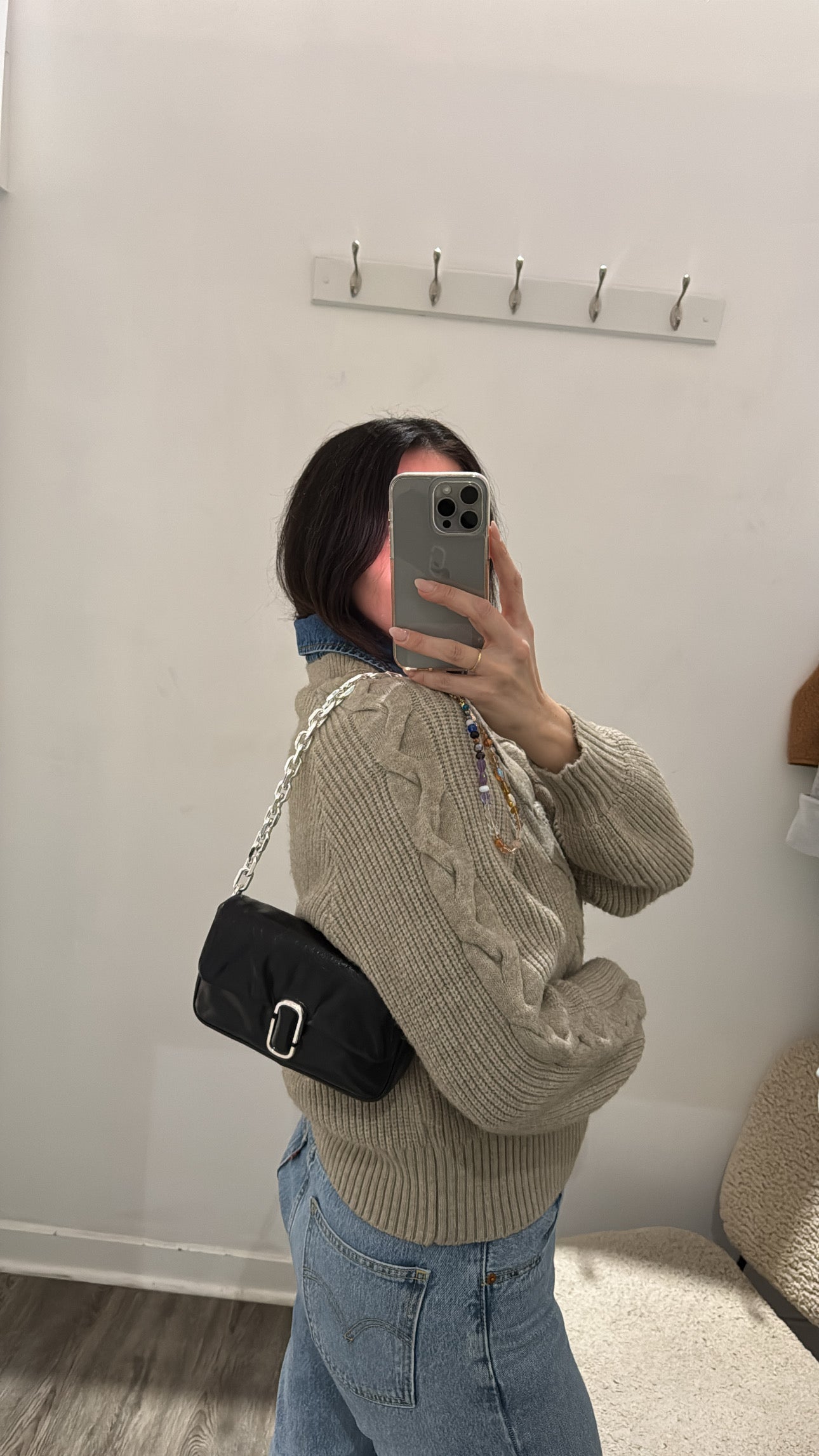 Marc Jacobs The J Marc Mini Pillow Bag, Black