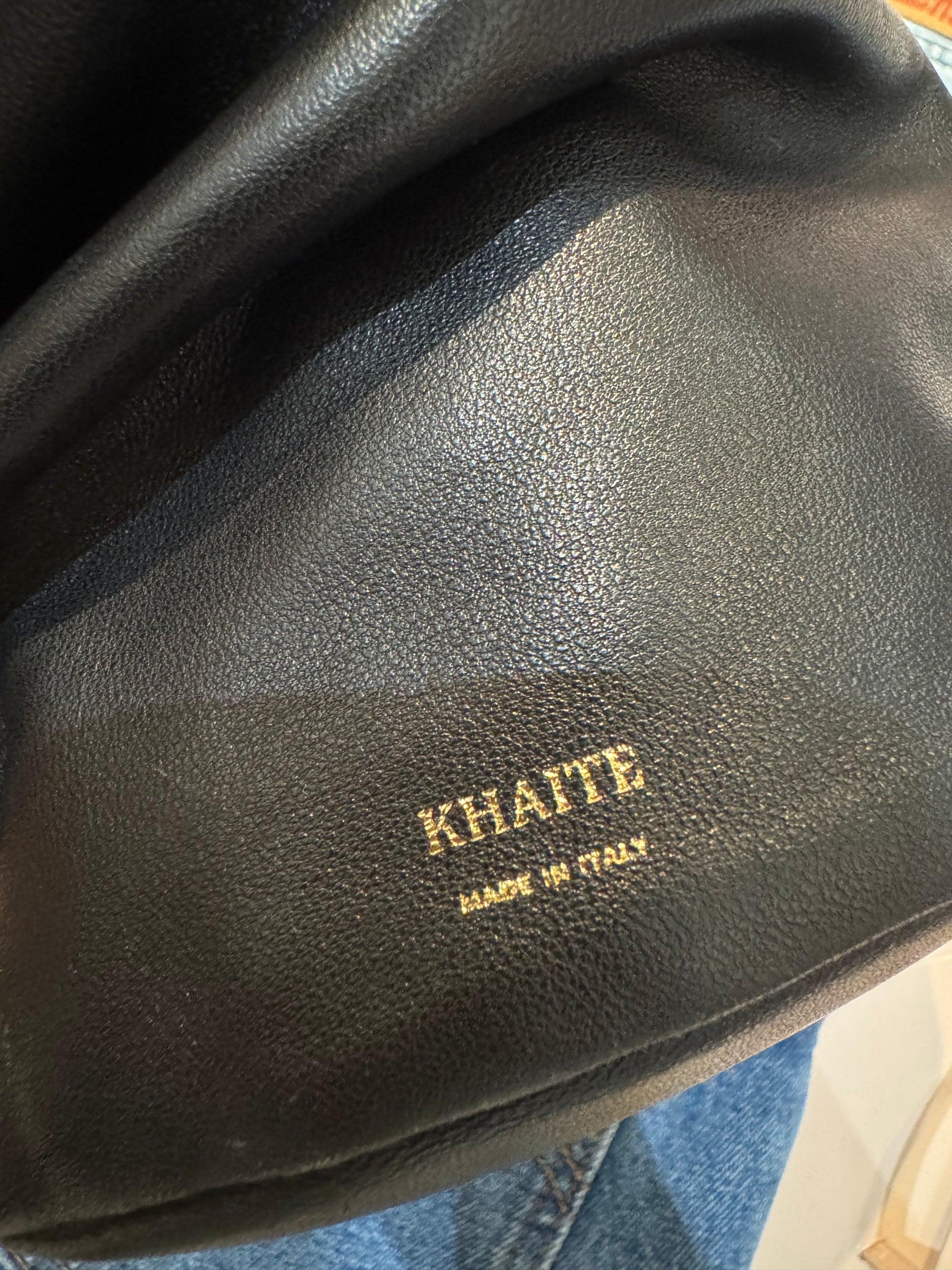 Khaite Medium Aria Bucket Bag, Black