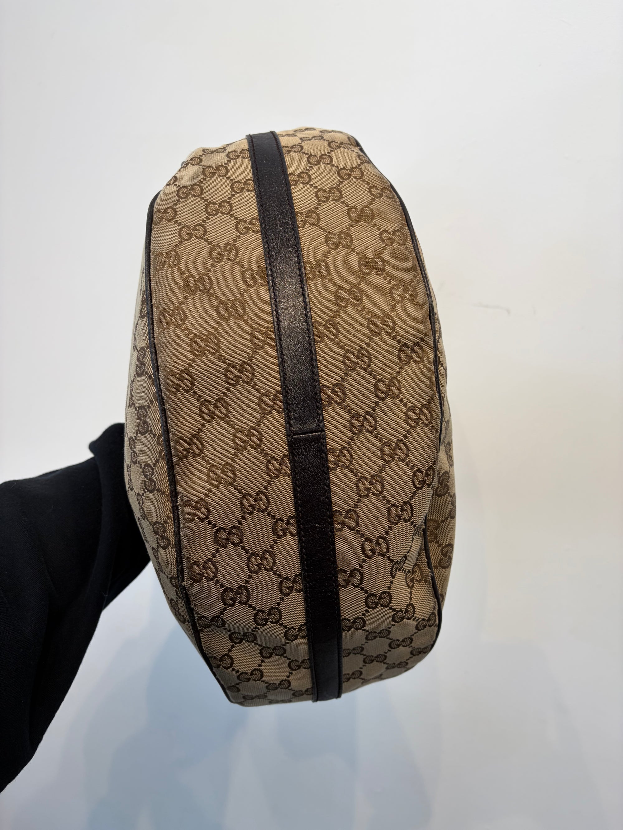Gucci Large Twins Hobo Bag, Brown, Large