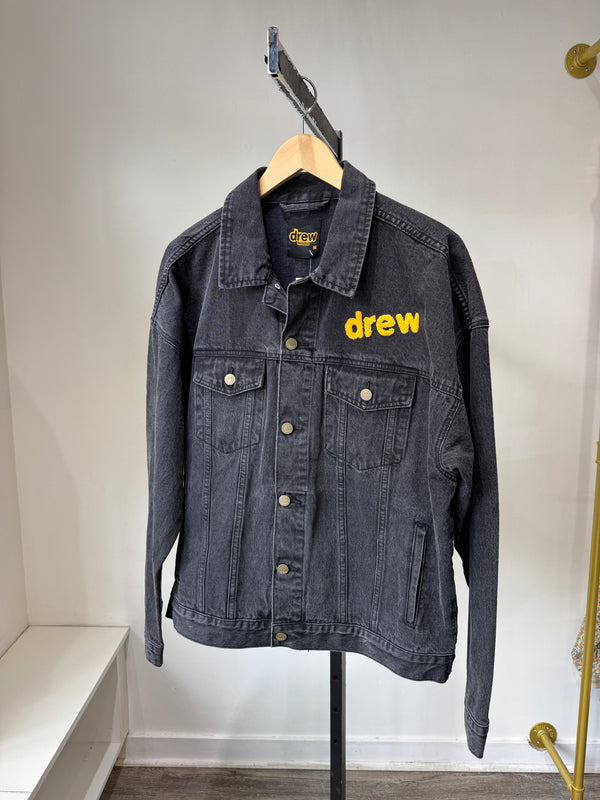 Drew House black denim jacket, Black, Medium - The Recollective