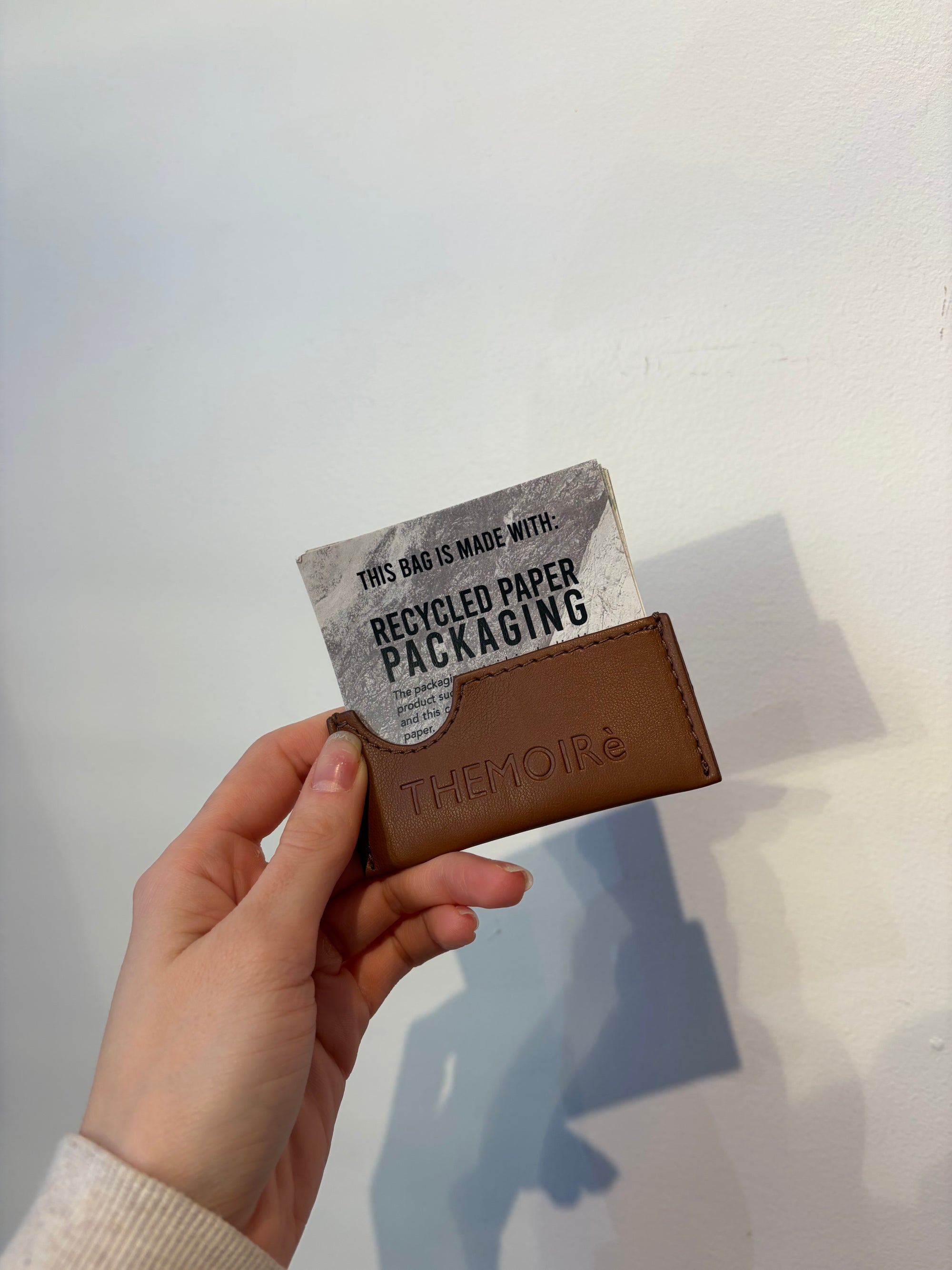 Themoire Cognac Shoulder Bag