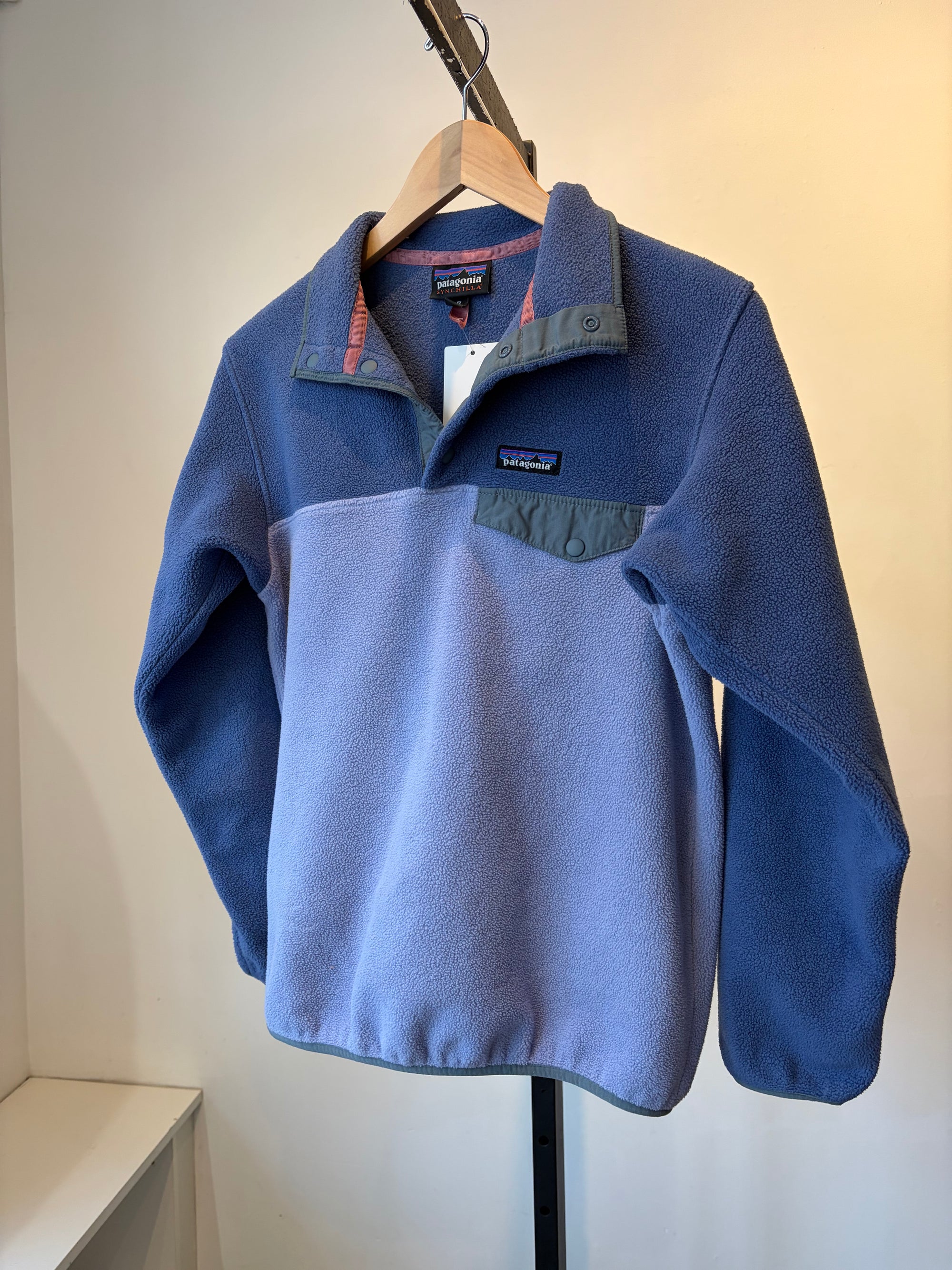 Patagonia Synchilla Pullover Fleece Jacket, Purple, XS