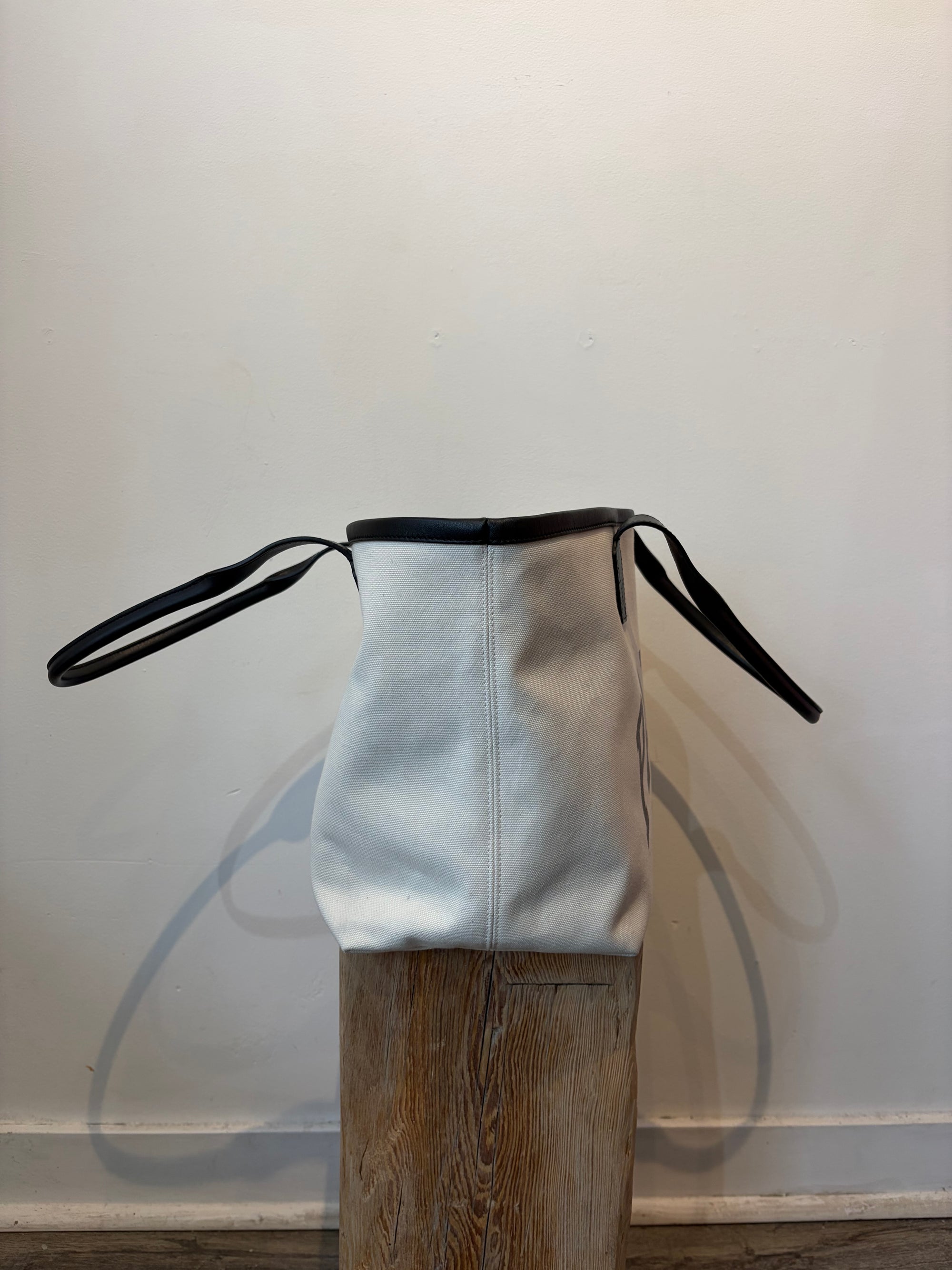 Balenciaga Borsetta Tote Cities Paris Jumbo da Donna, White Black