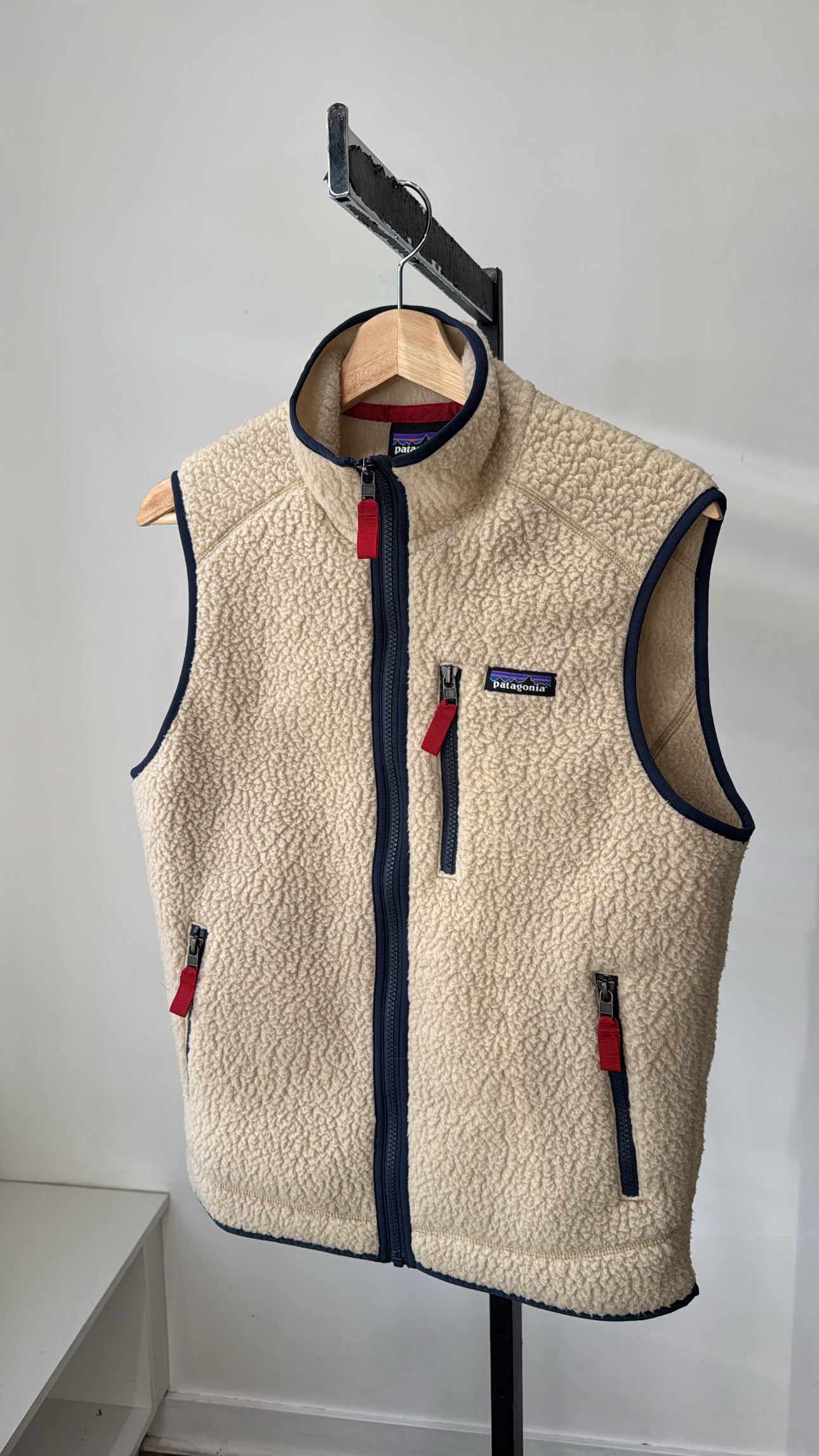 Patagonia retro pile fleece vest, Beige, Small