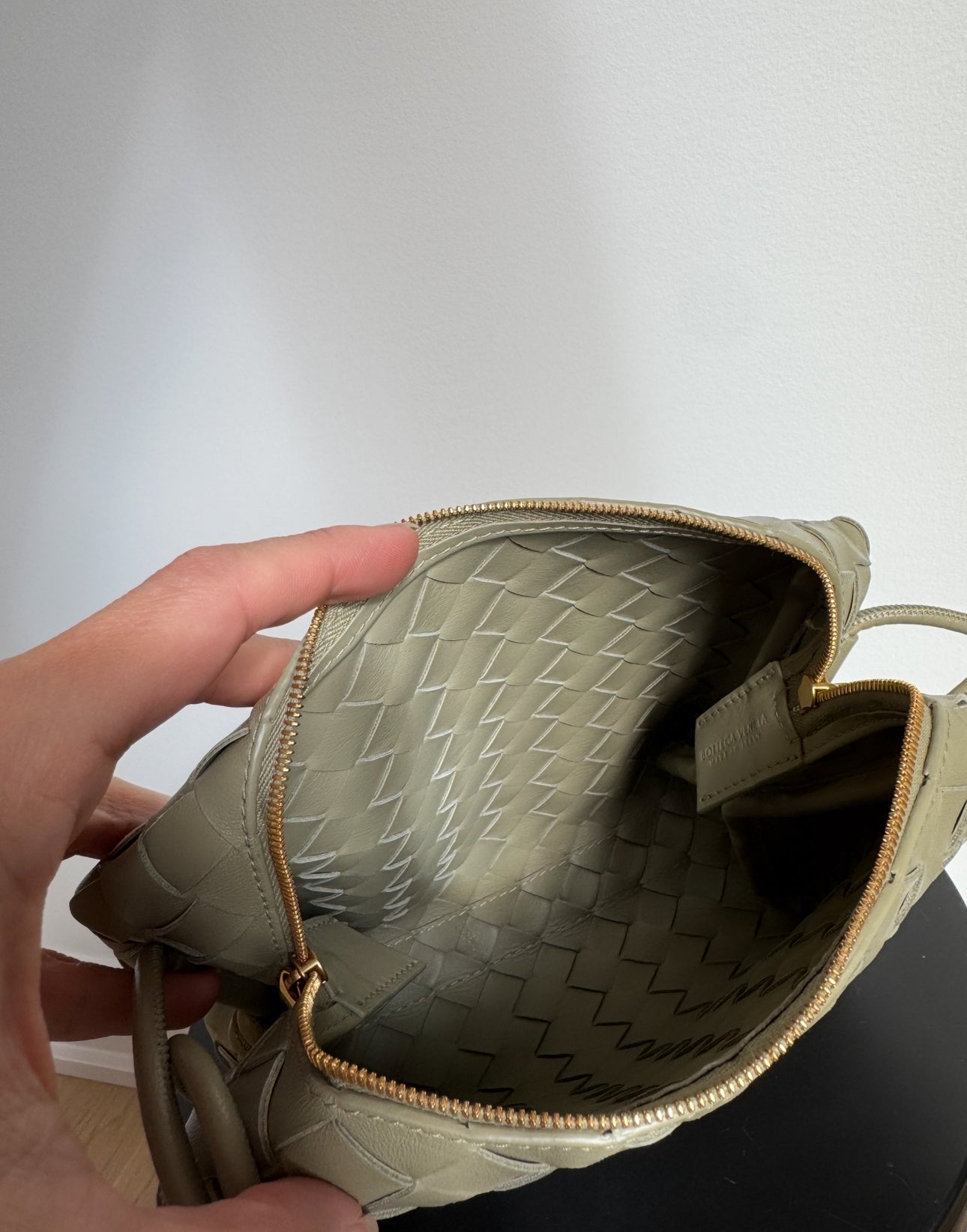 Bottega Veneta Small Loop Camera Bag Sage