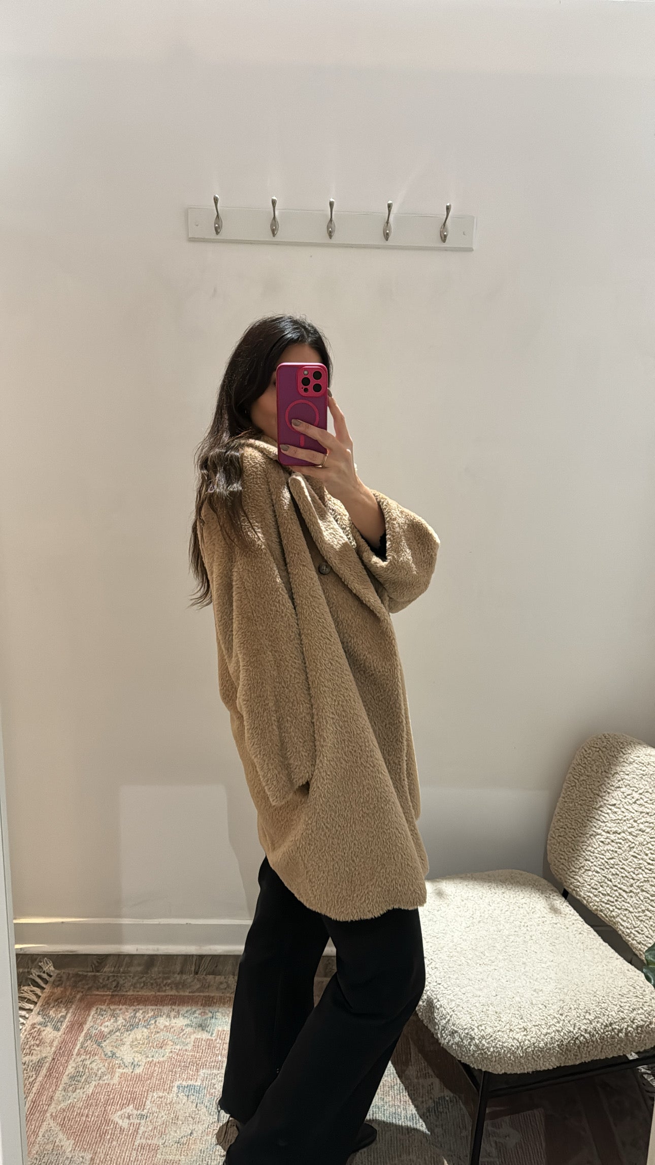 MaxMara teddy coat, Tan, 42