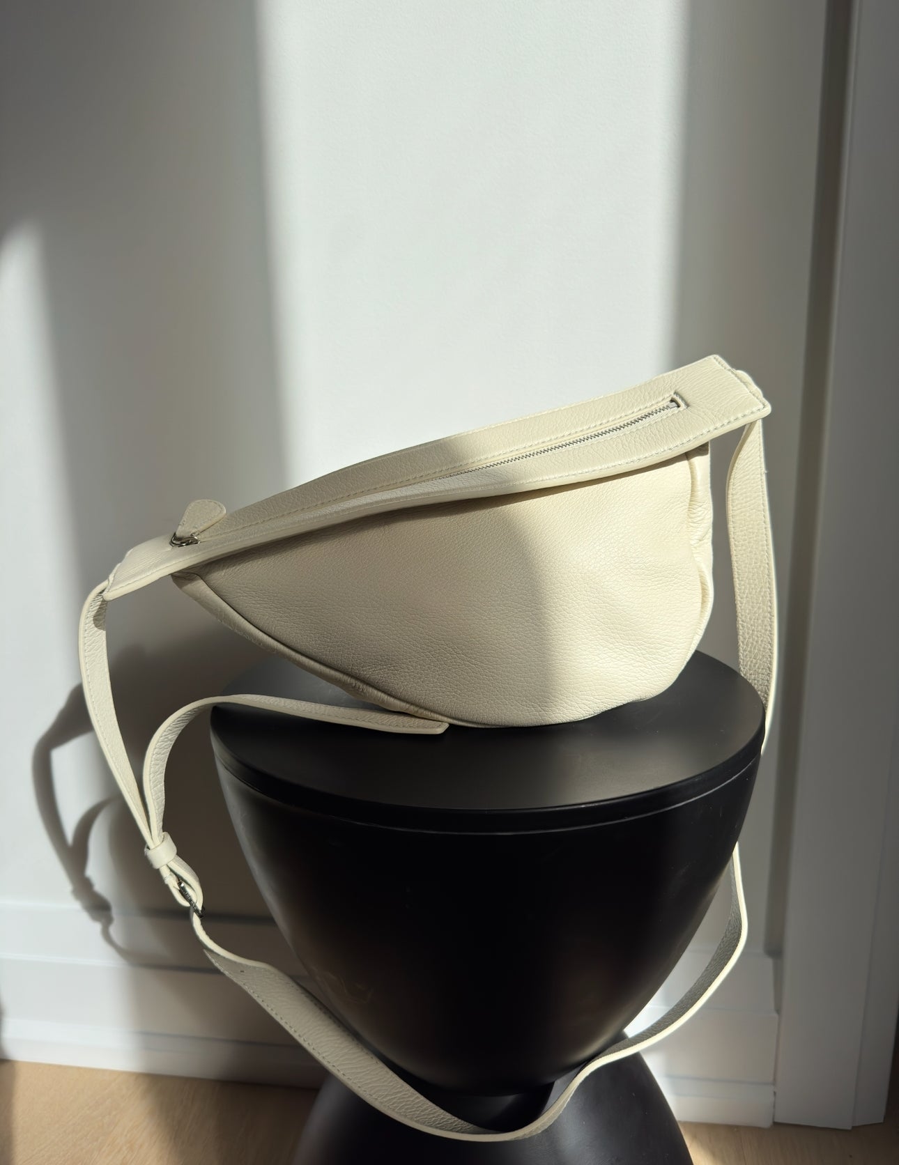 The Row Slouchy Banana Bag Ivory, Small