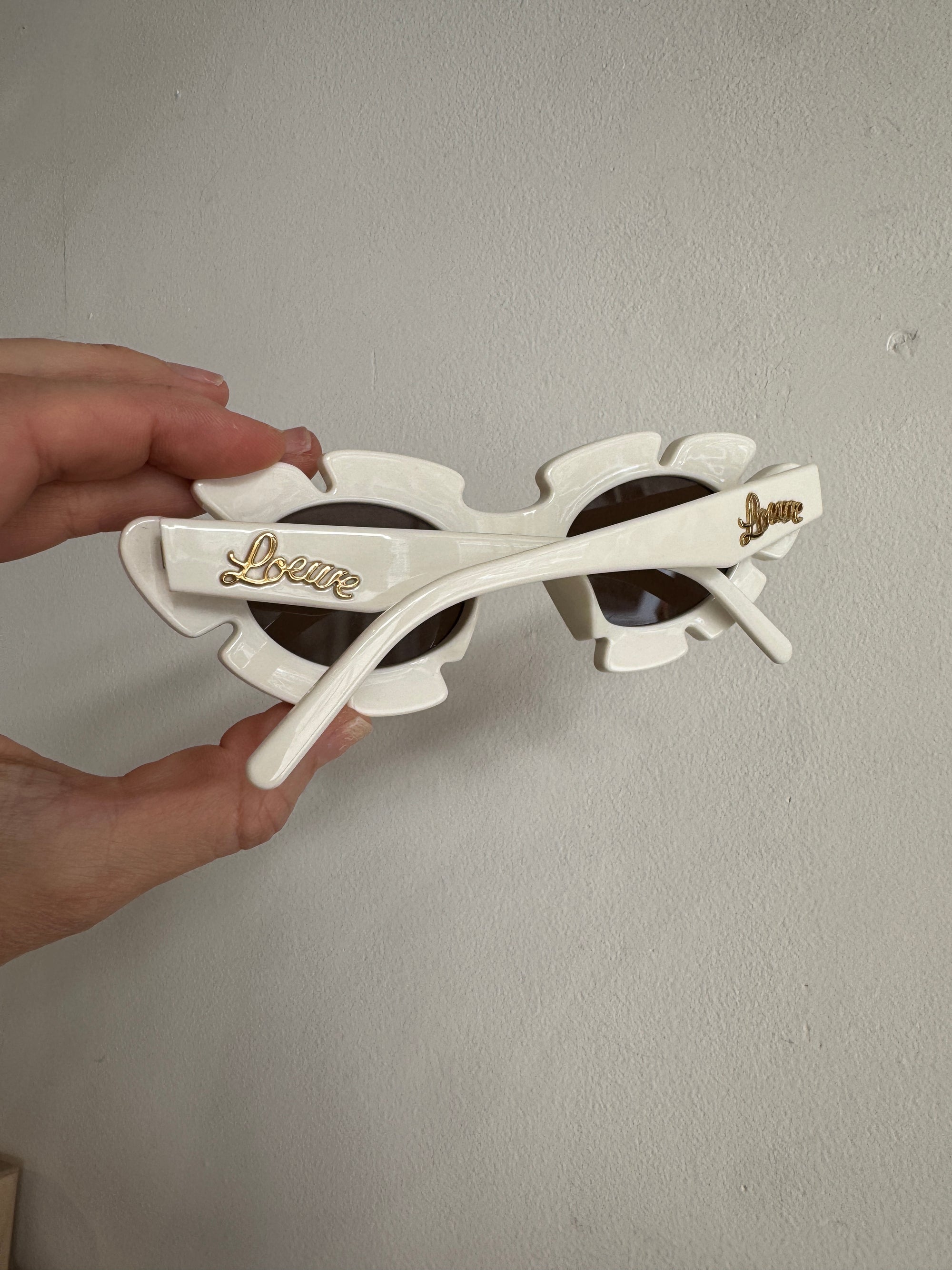 Loewe flower sunglasses, White