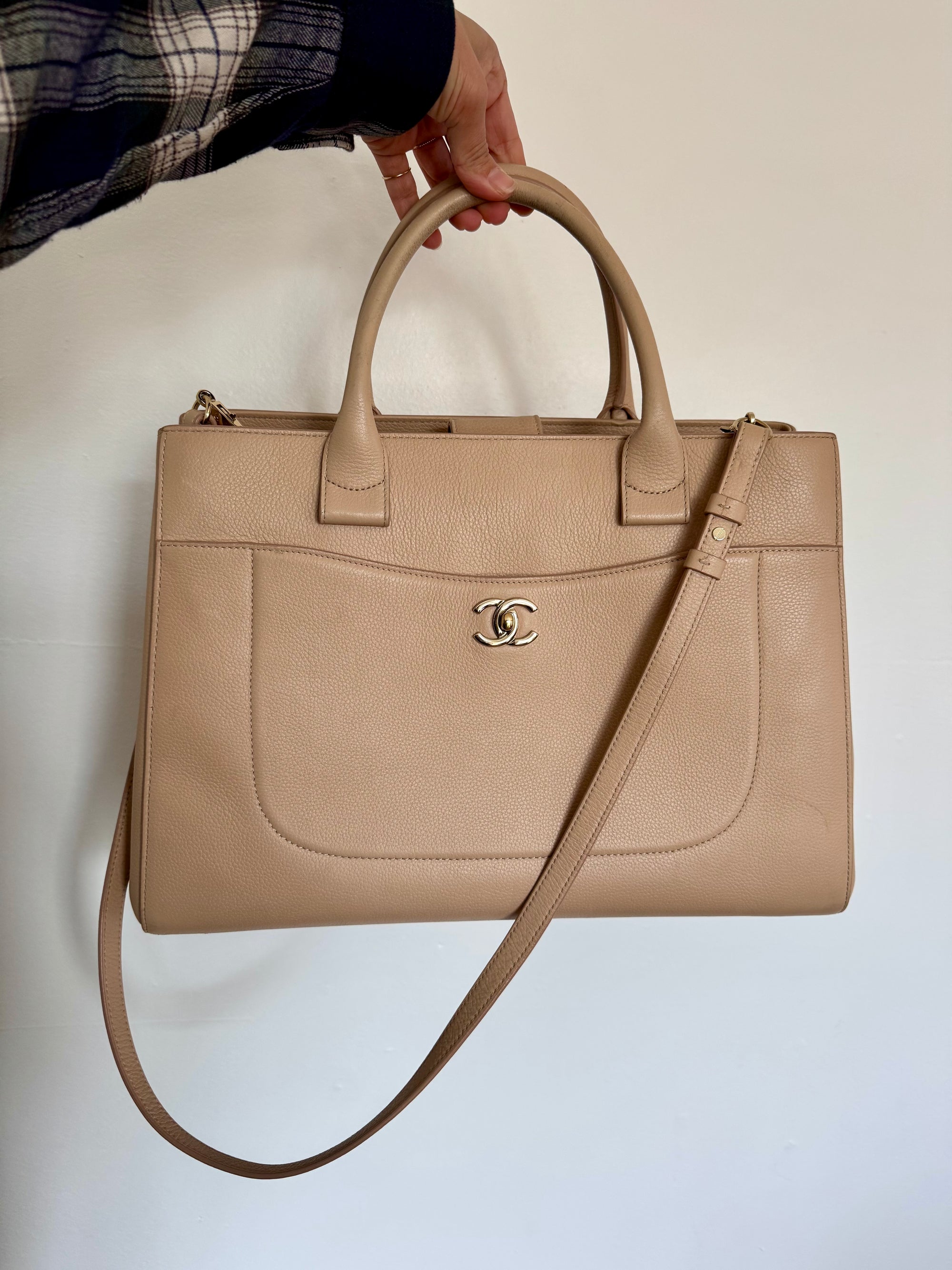 Chanel Neo Executive Tote Bag, Beige