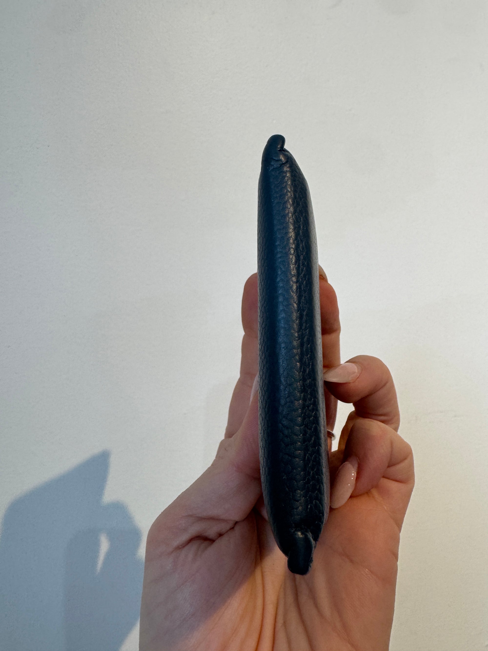 Chanel Navy CC Logo Card Holder in Caviar Leather