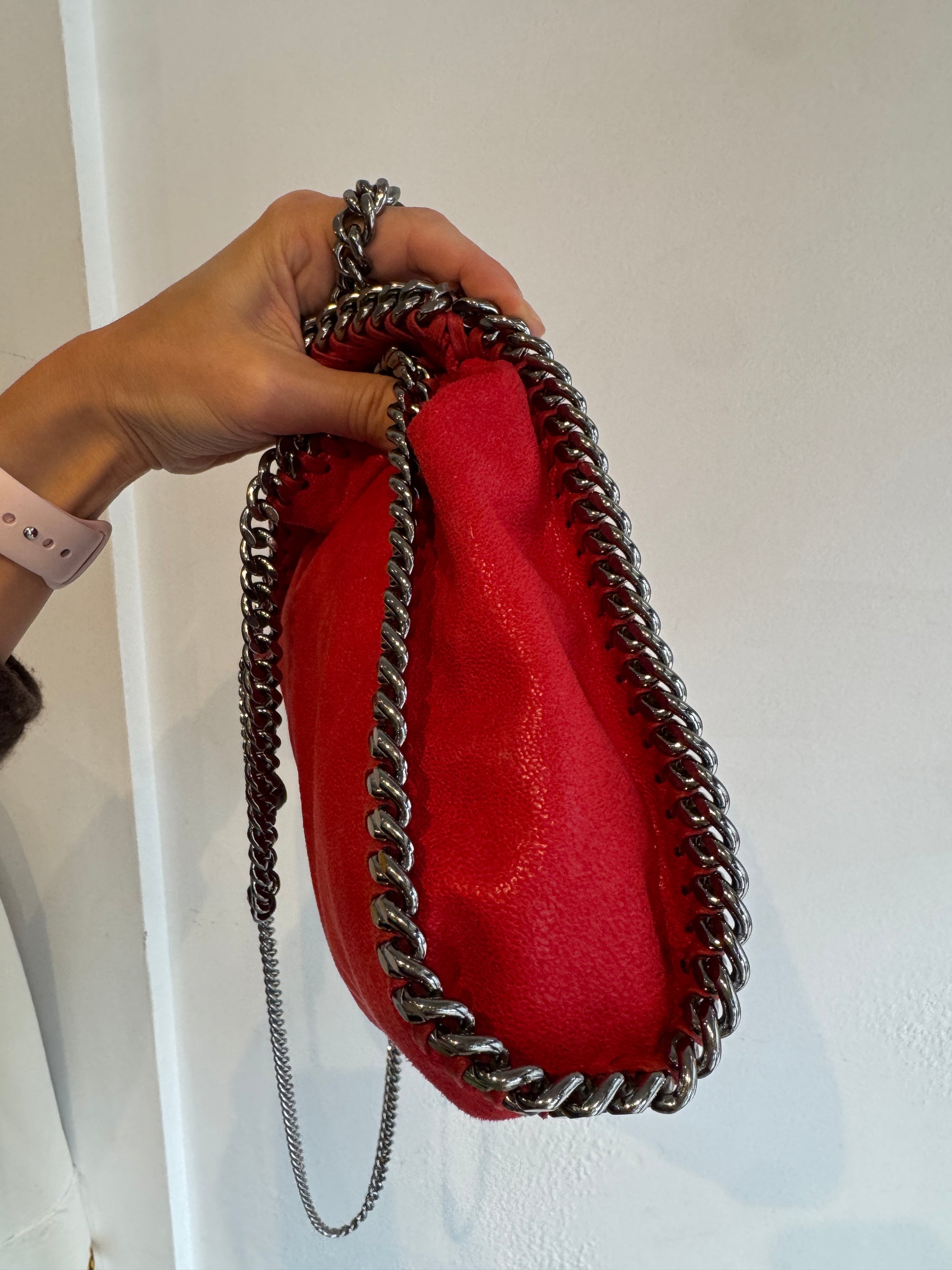 Stella McCartney Falabella Mini Tote, Cherry Red