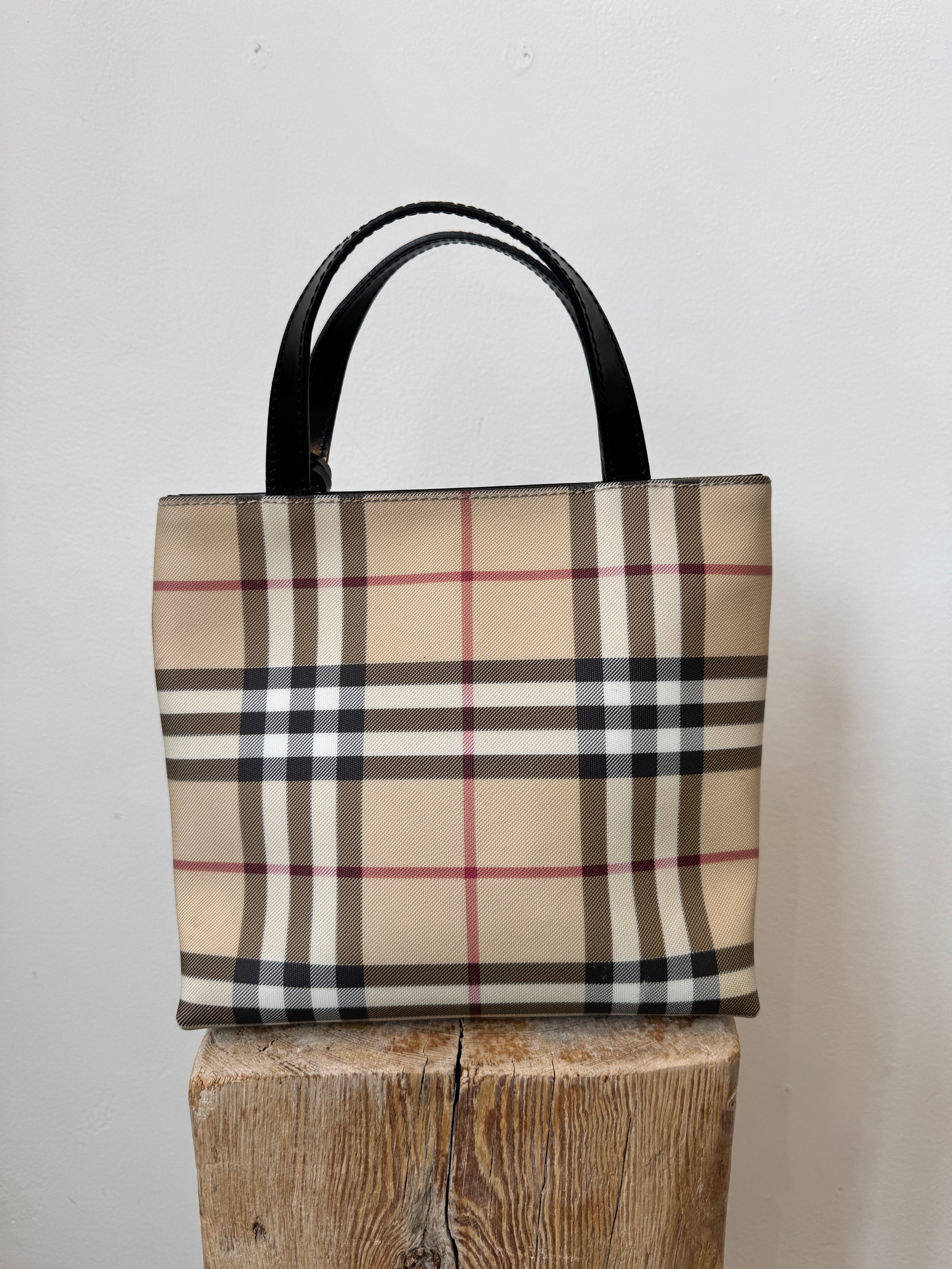 Burberry small tote handbag, Nova Check