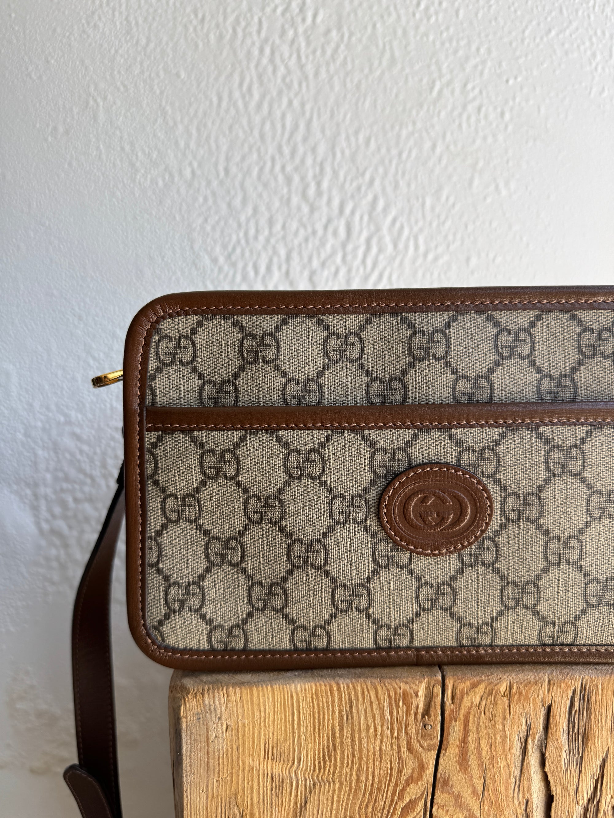Gucci GG Mini Messenger Crossbody Bag, Brown