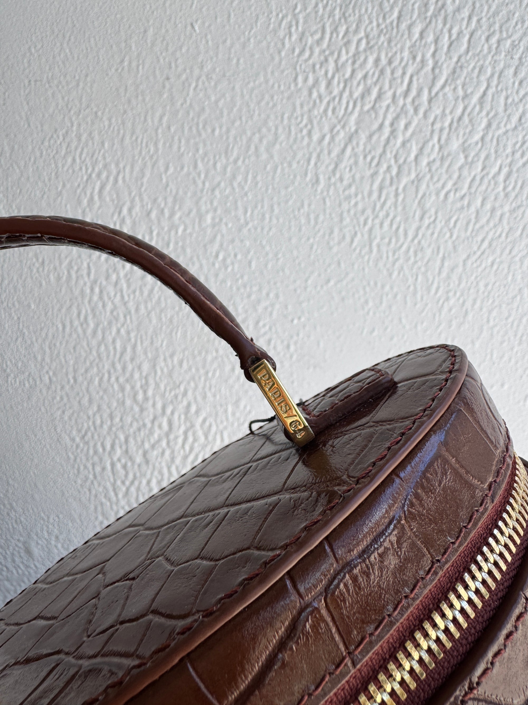 Paris 64 Prismatic Bag, Coco Cognac