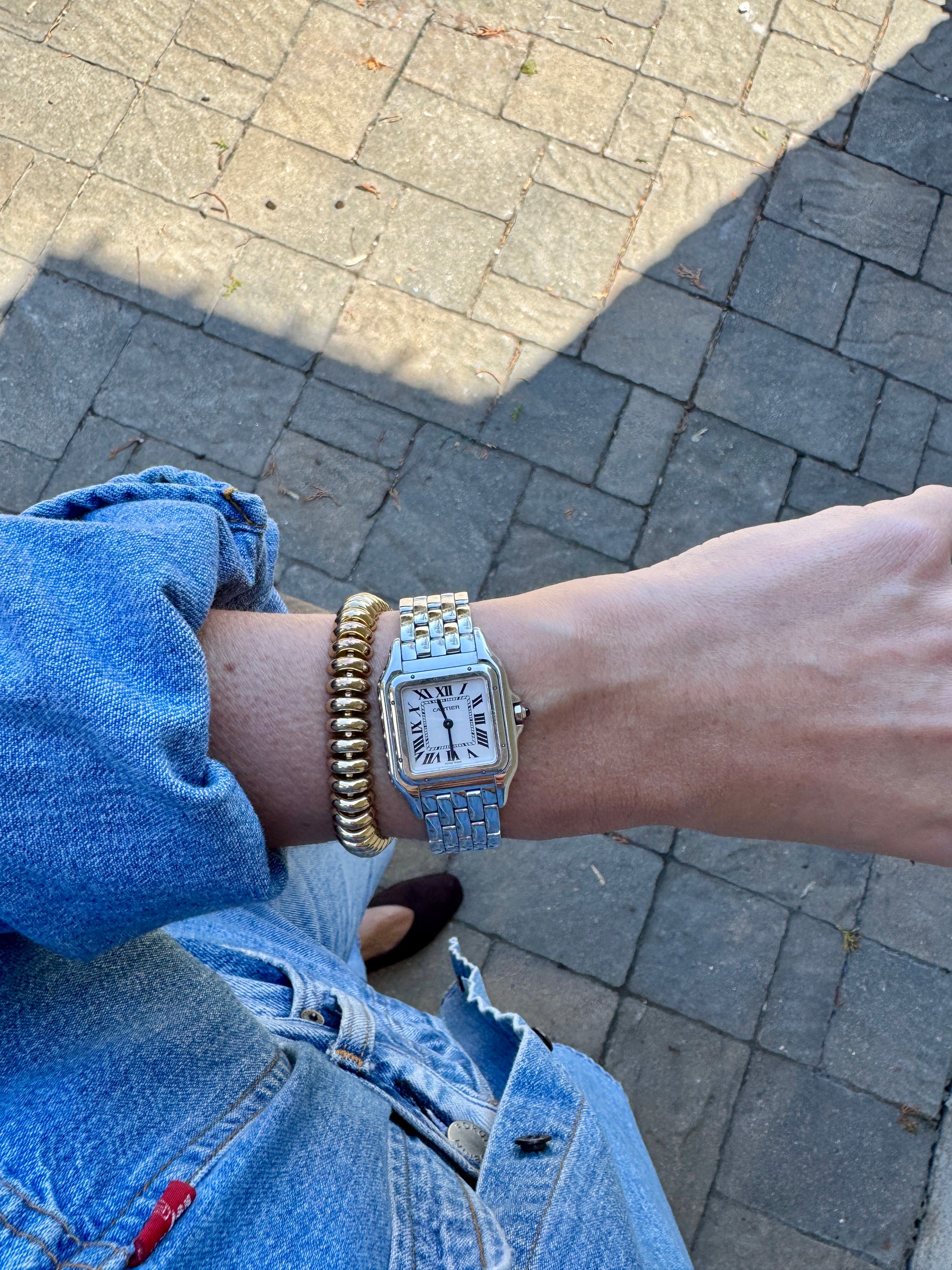 Cartier Panthère Watch, Silver, Medium