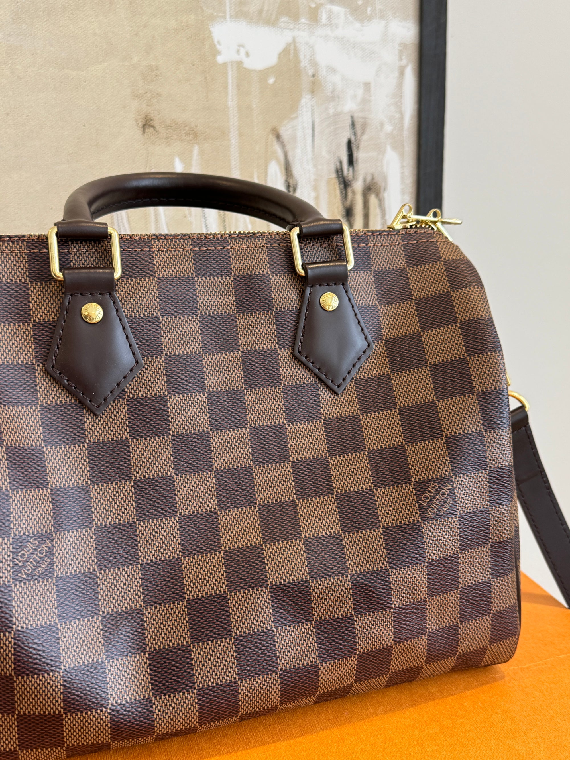 Louis Vuitton Damier Speedy 25 Bandouliere