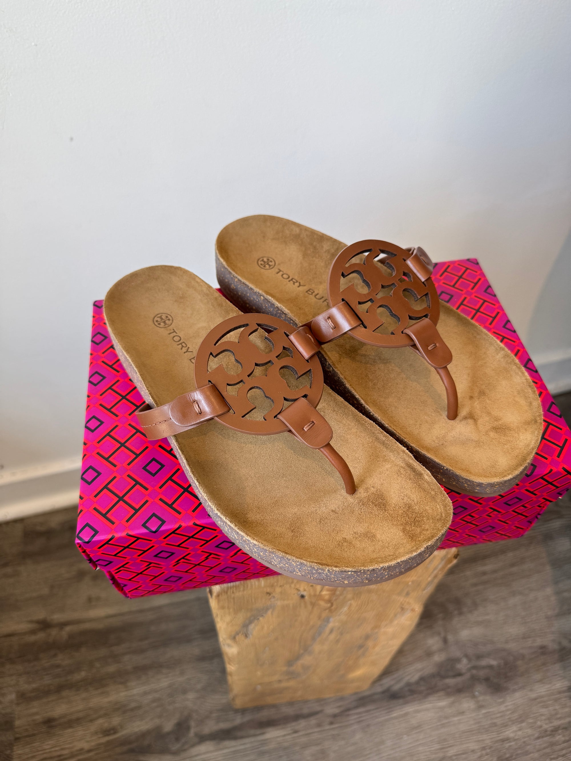 Tory Burch Miller sandals,  Brown, 7