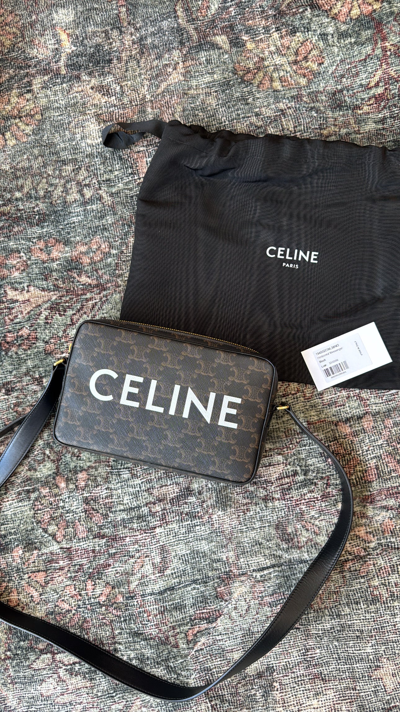 Celine Medium Messenger Bag, Black, Medium