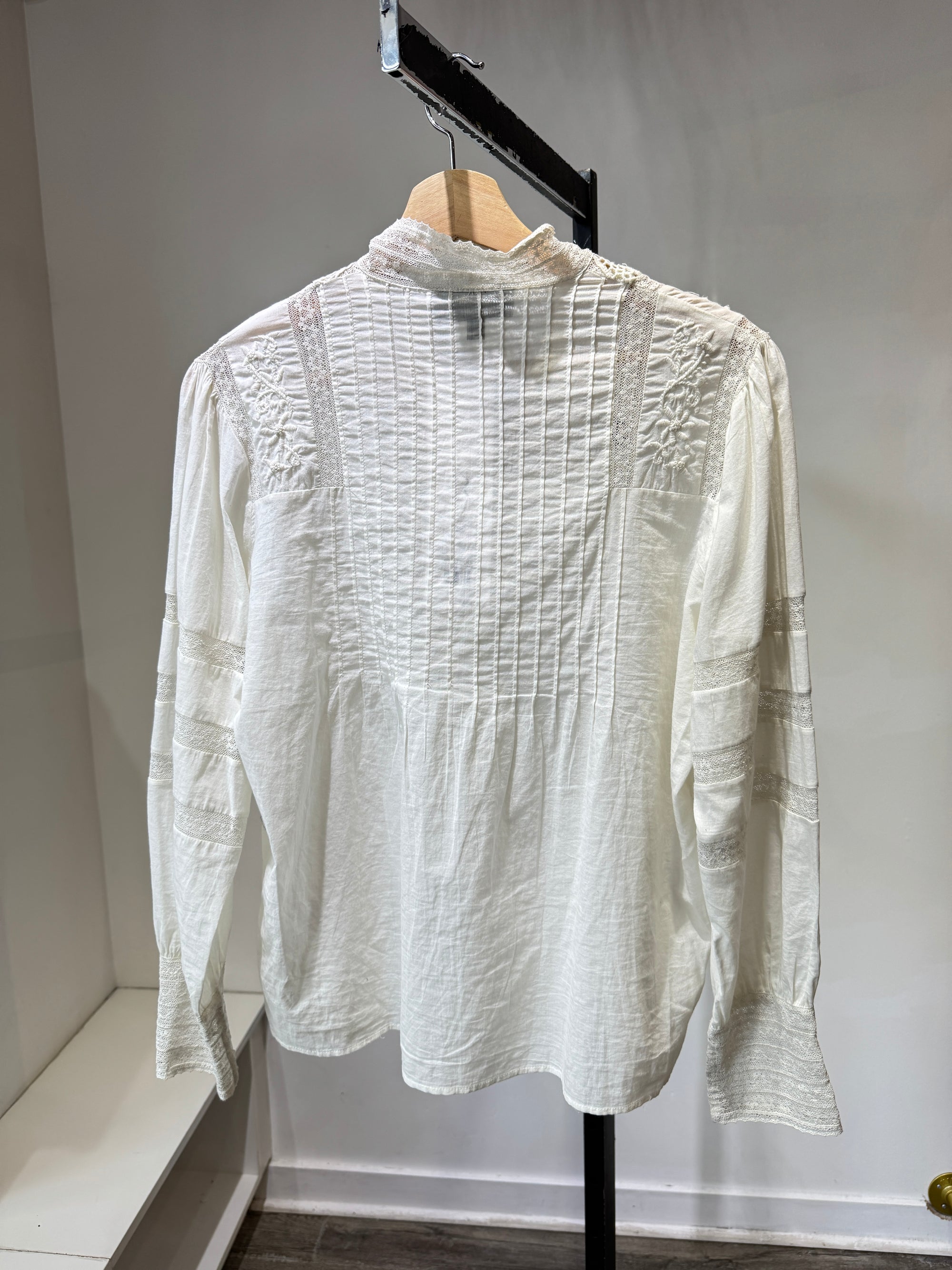 Nili Lotan lace blouse, White, Medium