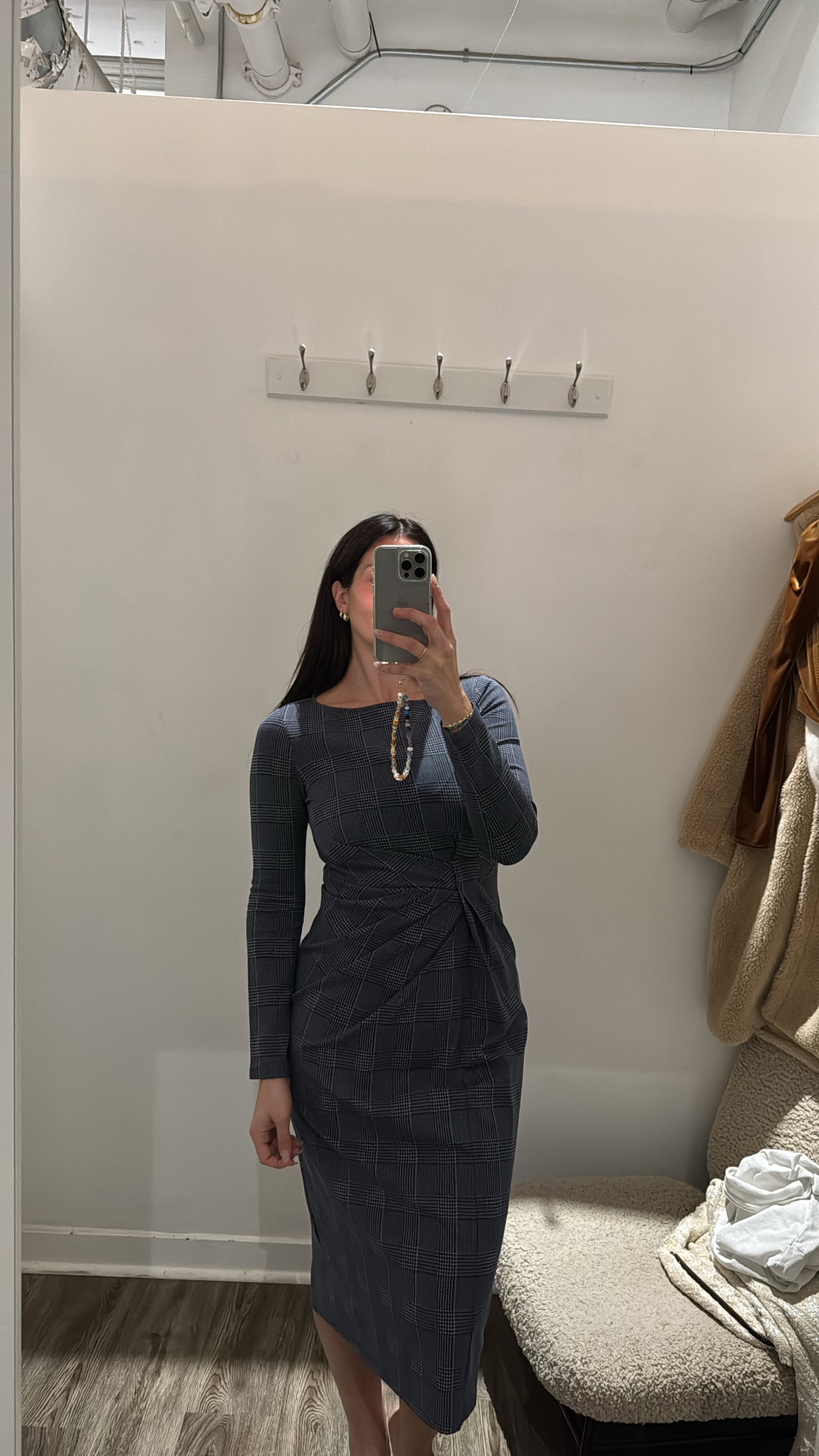 Weekend MAXMARA plaid dress, Blue, M/L