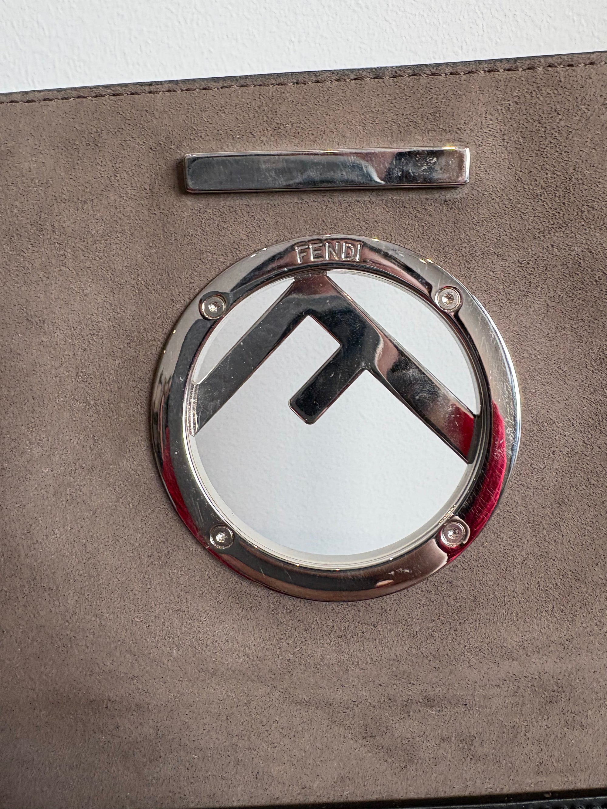 Fendi Kan F Shoulder Bag Black