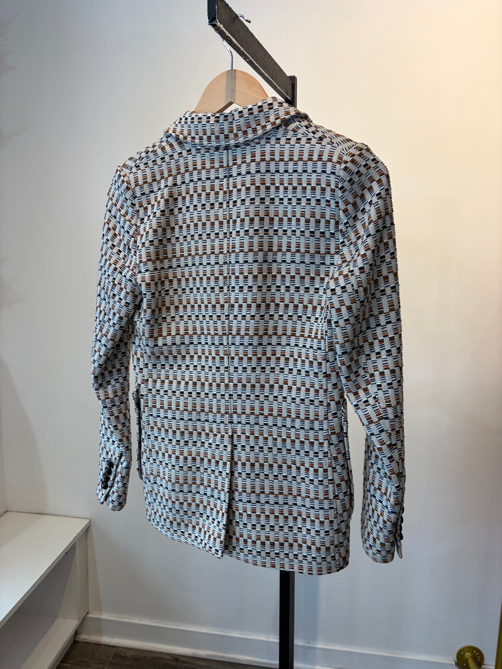 Smythe Textured Blazer Beige/Brown, 2