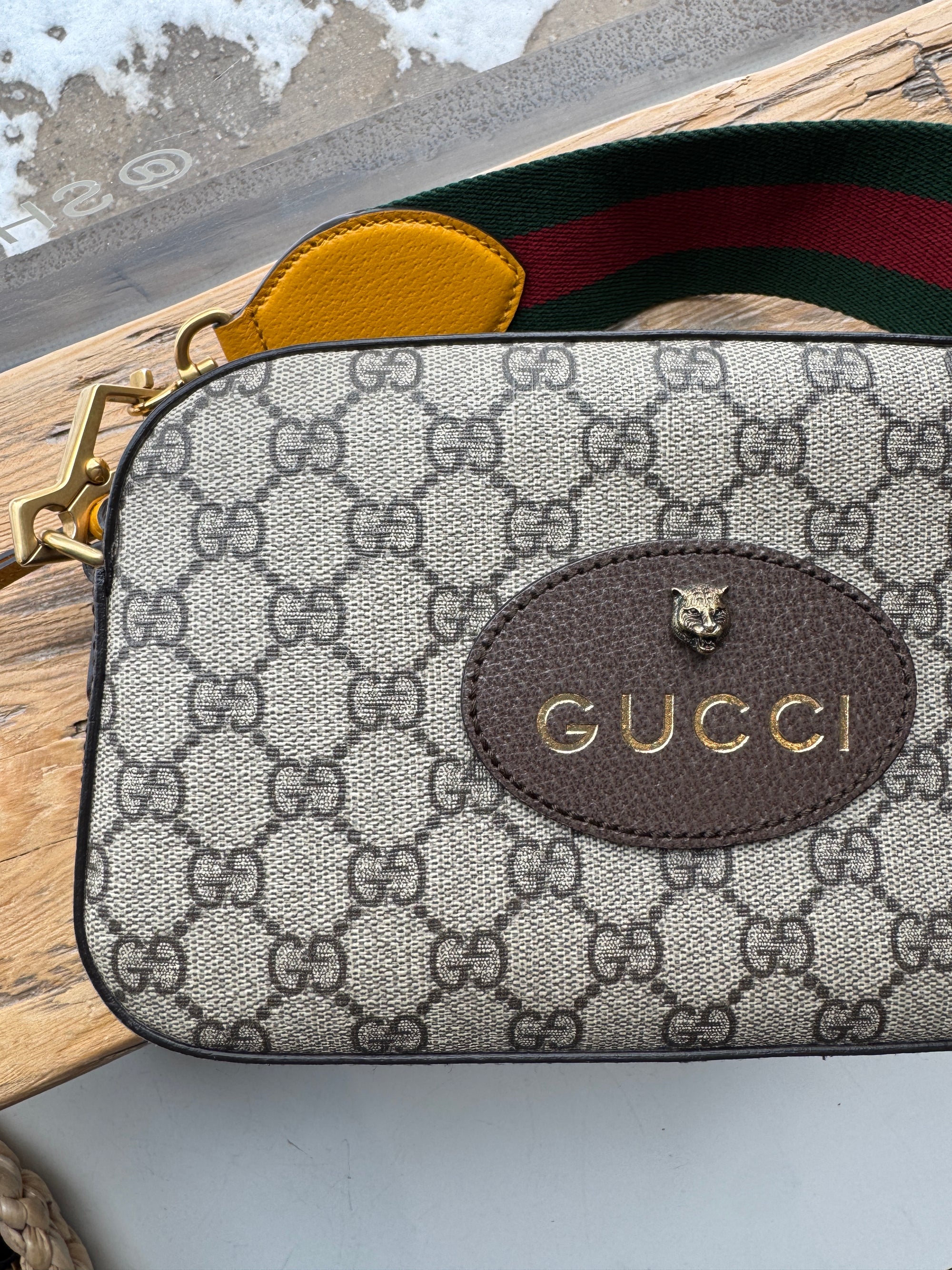 Gucci Neo Vintage GG Supreme Shoulder Bag,  Monogram Brown