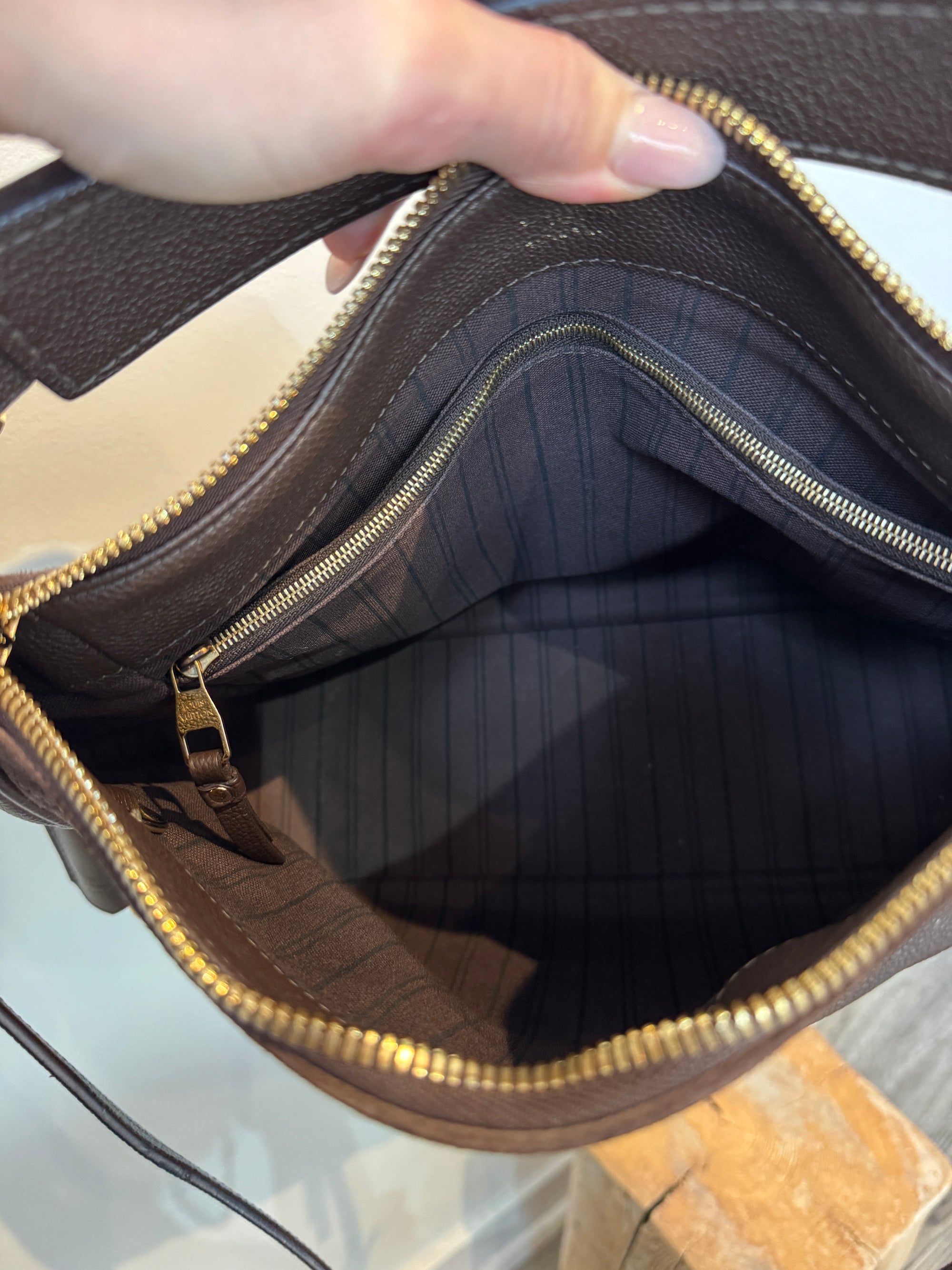 Louis Vuitton Monogram Empreinte Audacieuse Handbag Brown, PM