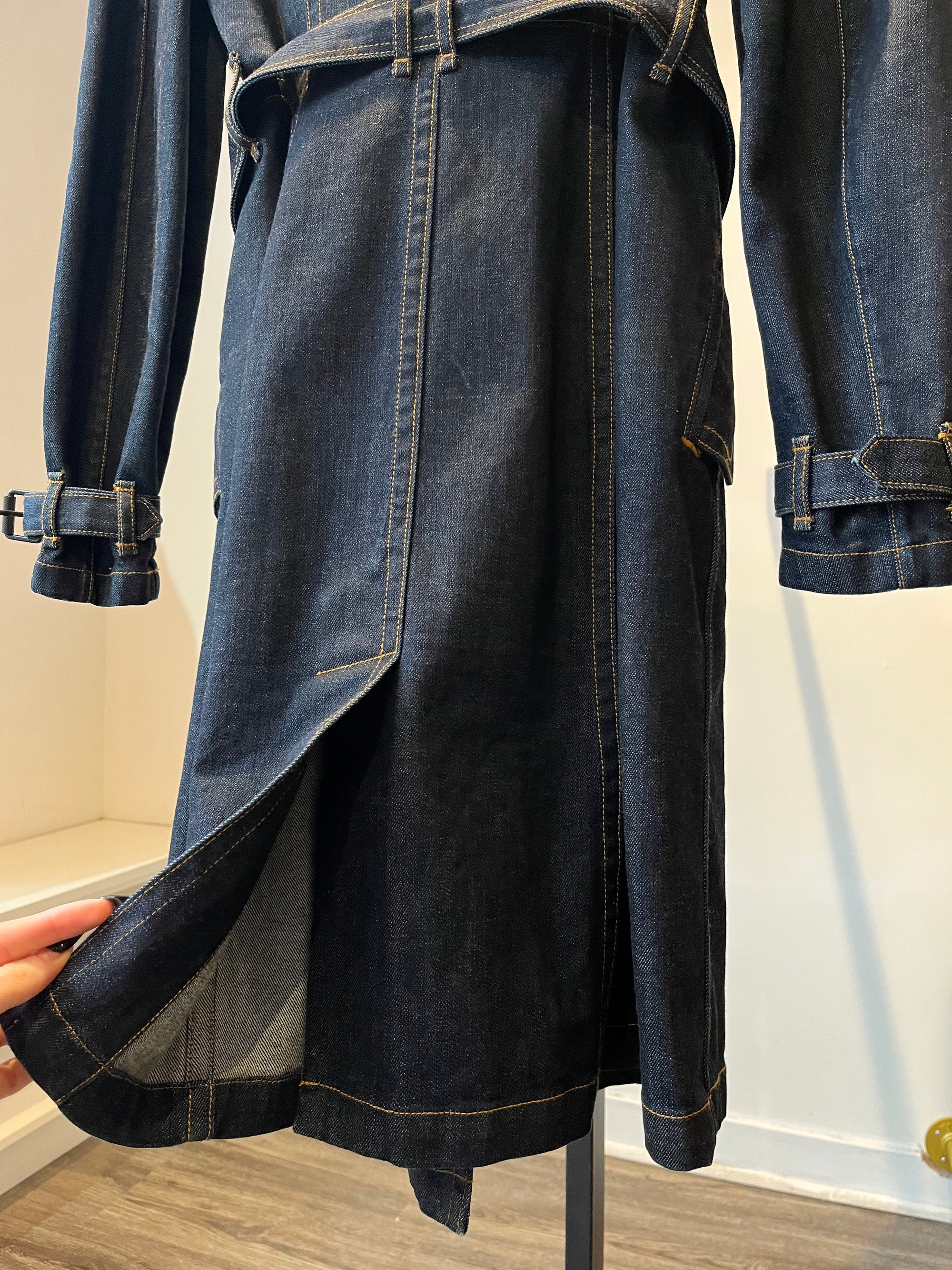 Burberry Brit denim trench coat, 10