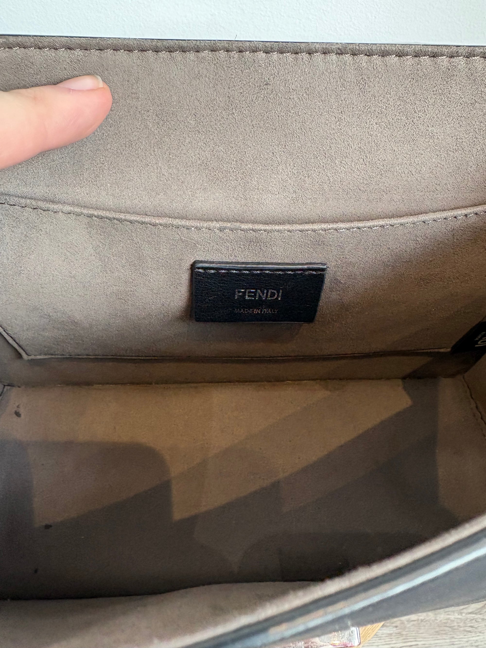 Fendi Kan F Shoulder Bag Black