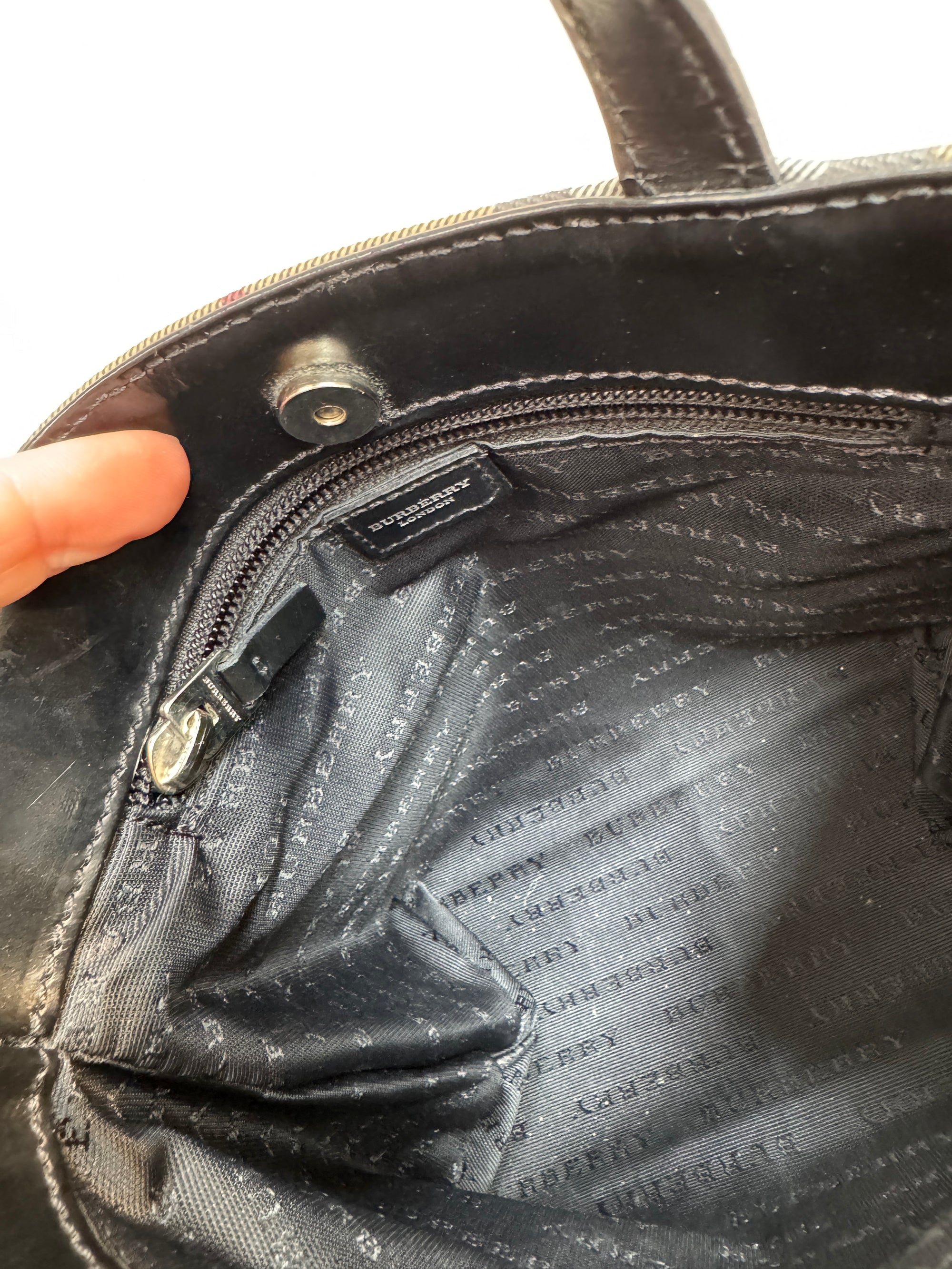 Burberry small tote handbag, Nova Check