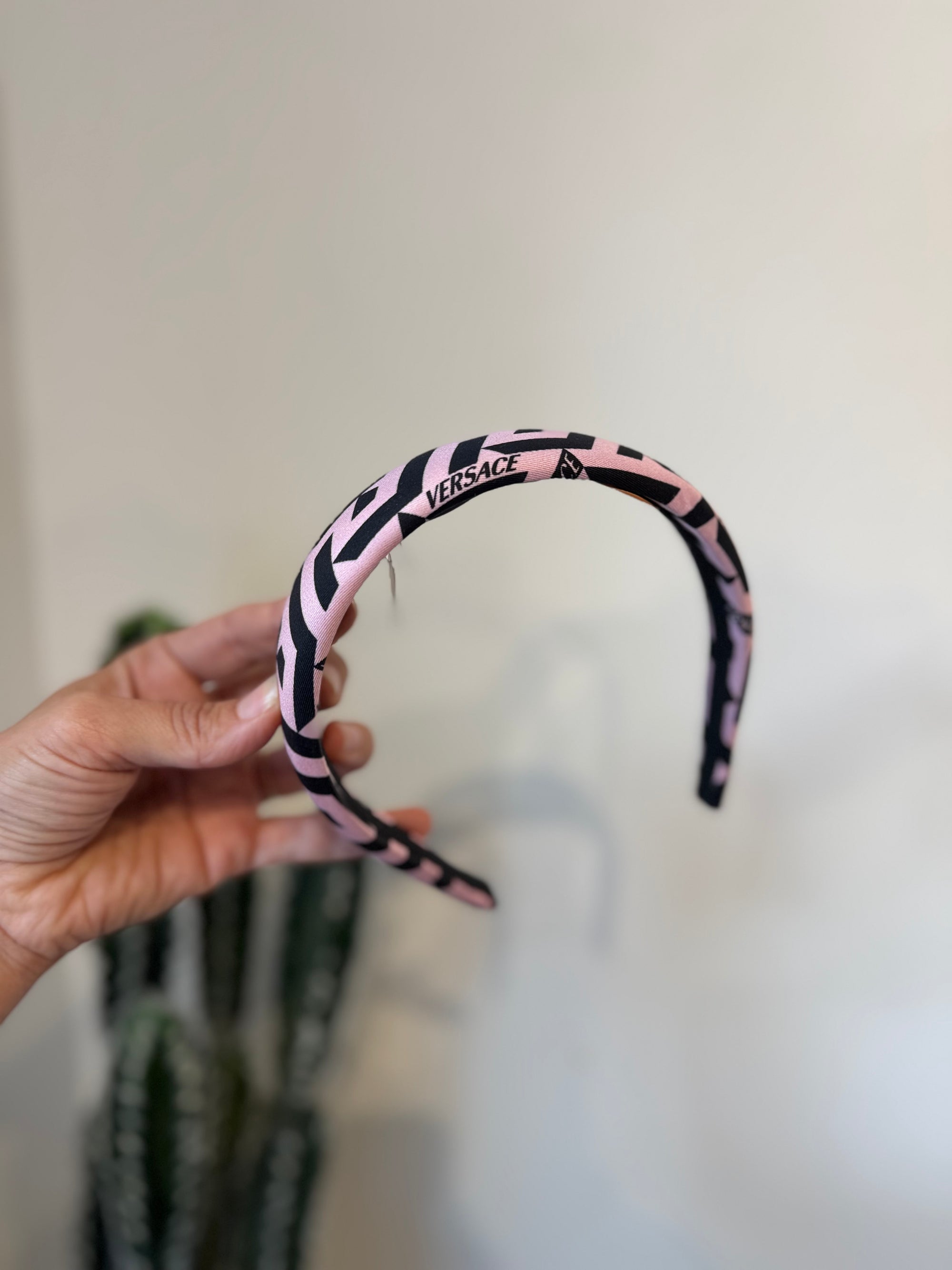 Versace La Greca headband, Pink