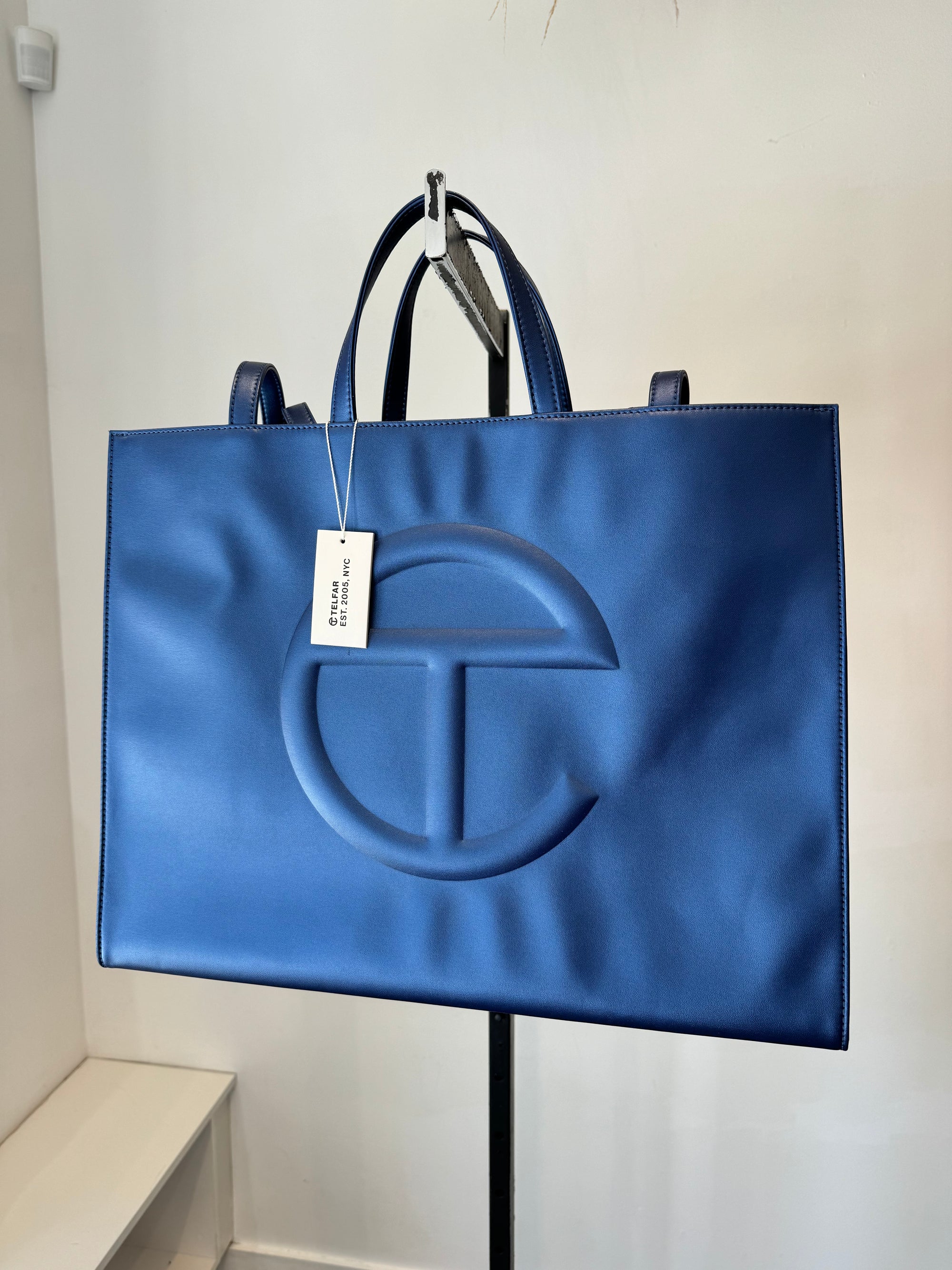 Telfar bag cobalt sale