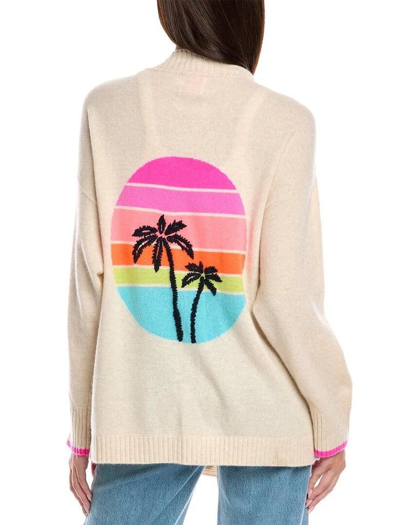 Brodie cashmere, Malibu Sunset Cashmere Cardigan, Cream, Small