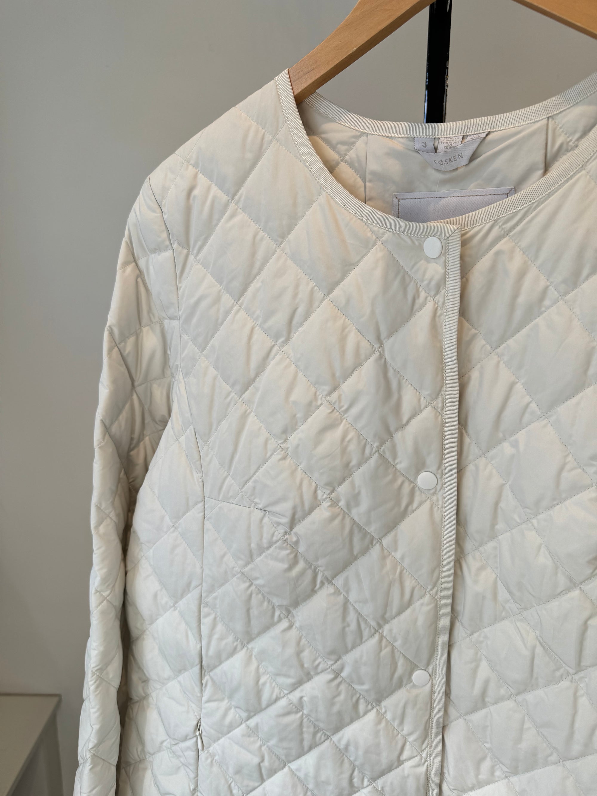 Sosken Studios quilted jacket, white