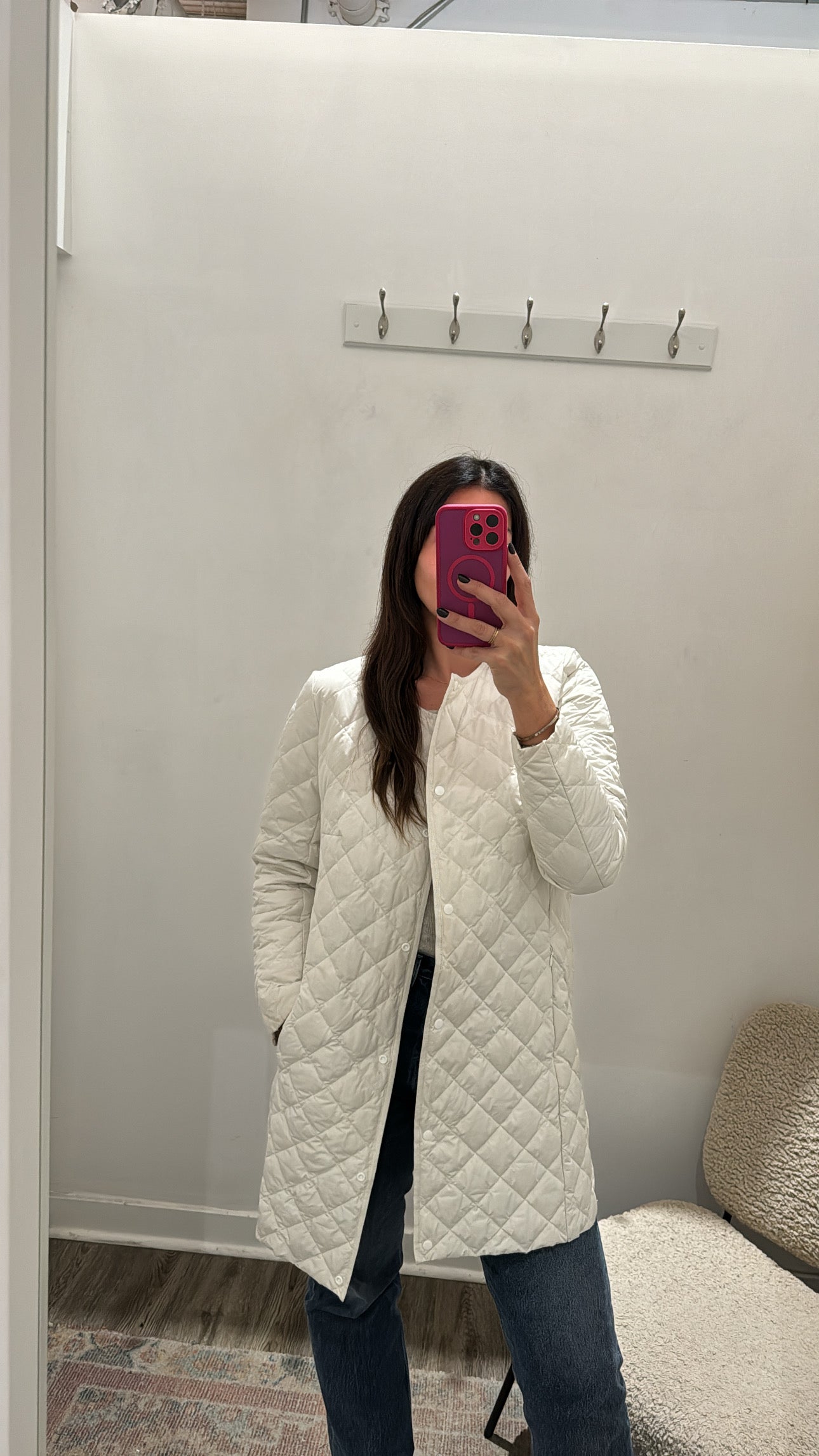 Sosken Studios quilted jacket, white