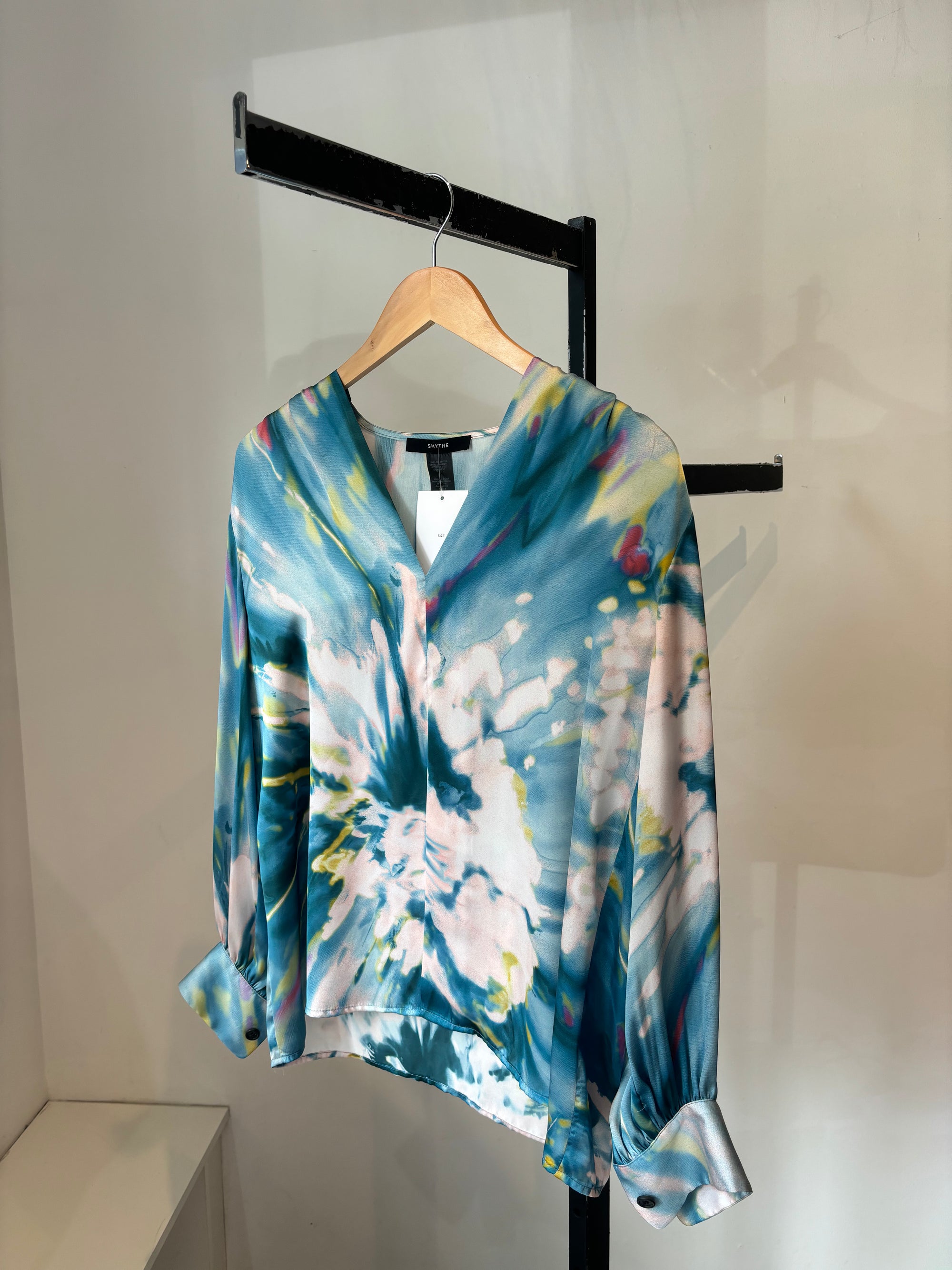 Smythe, Multi Tie Dye Blouse, Size Small