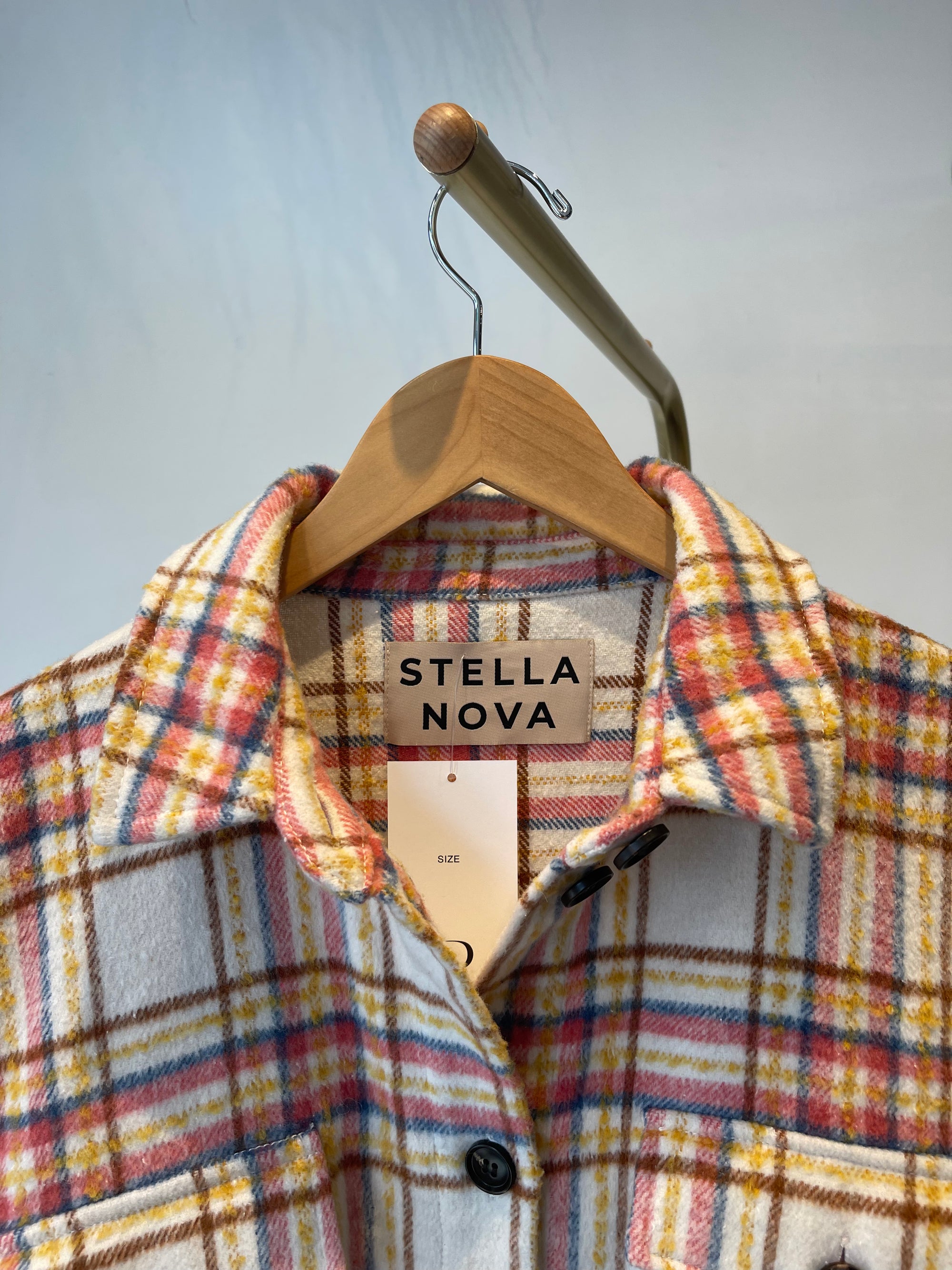 Stella Nova Plaid Jacket, Large