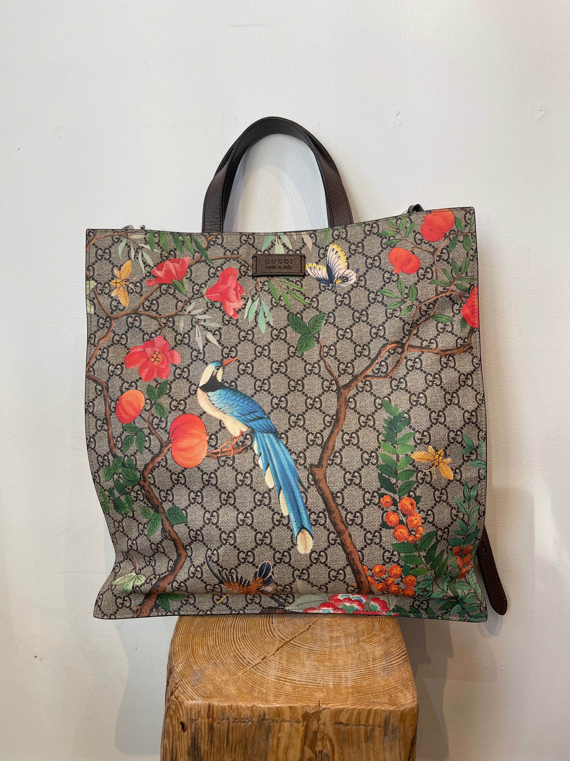 Gucci tian top supreme tote