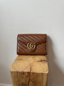Brown Interlocking G Wallet - Antonia