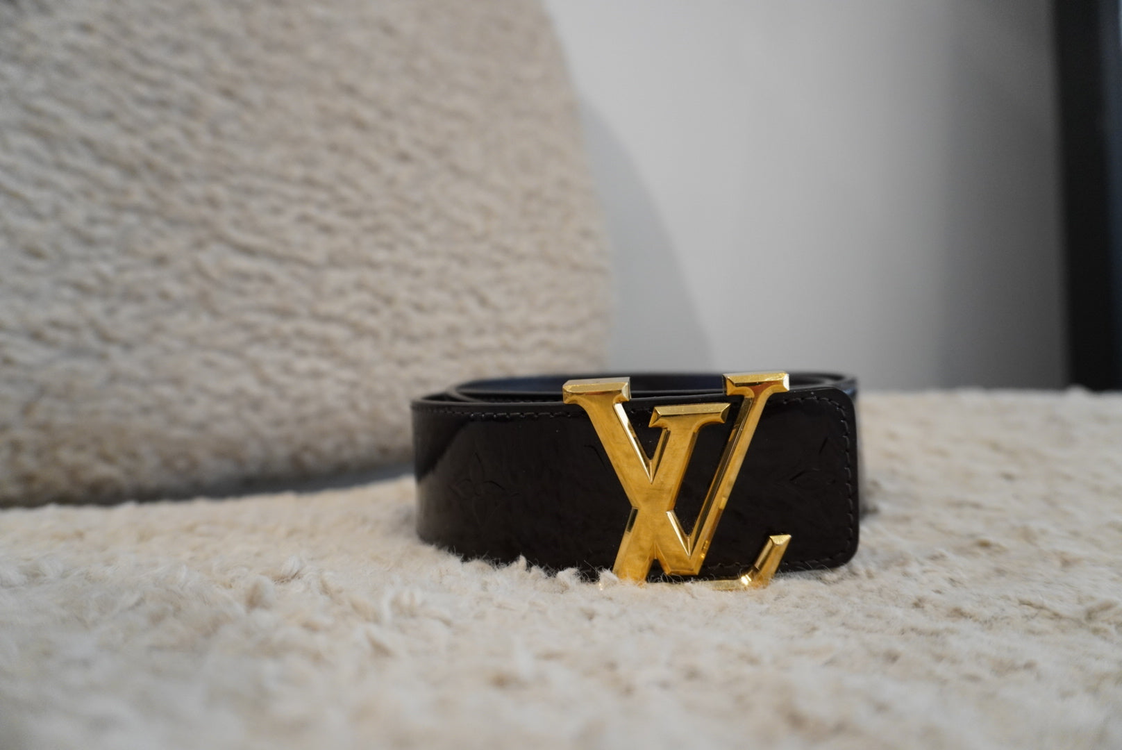 Louis Vuitton Vernis Brown Belt