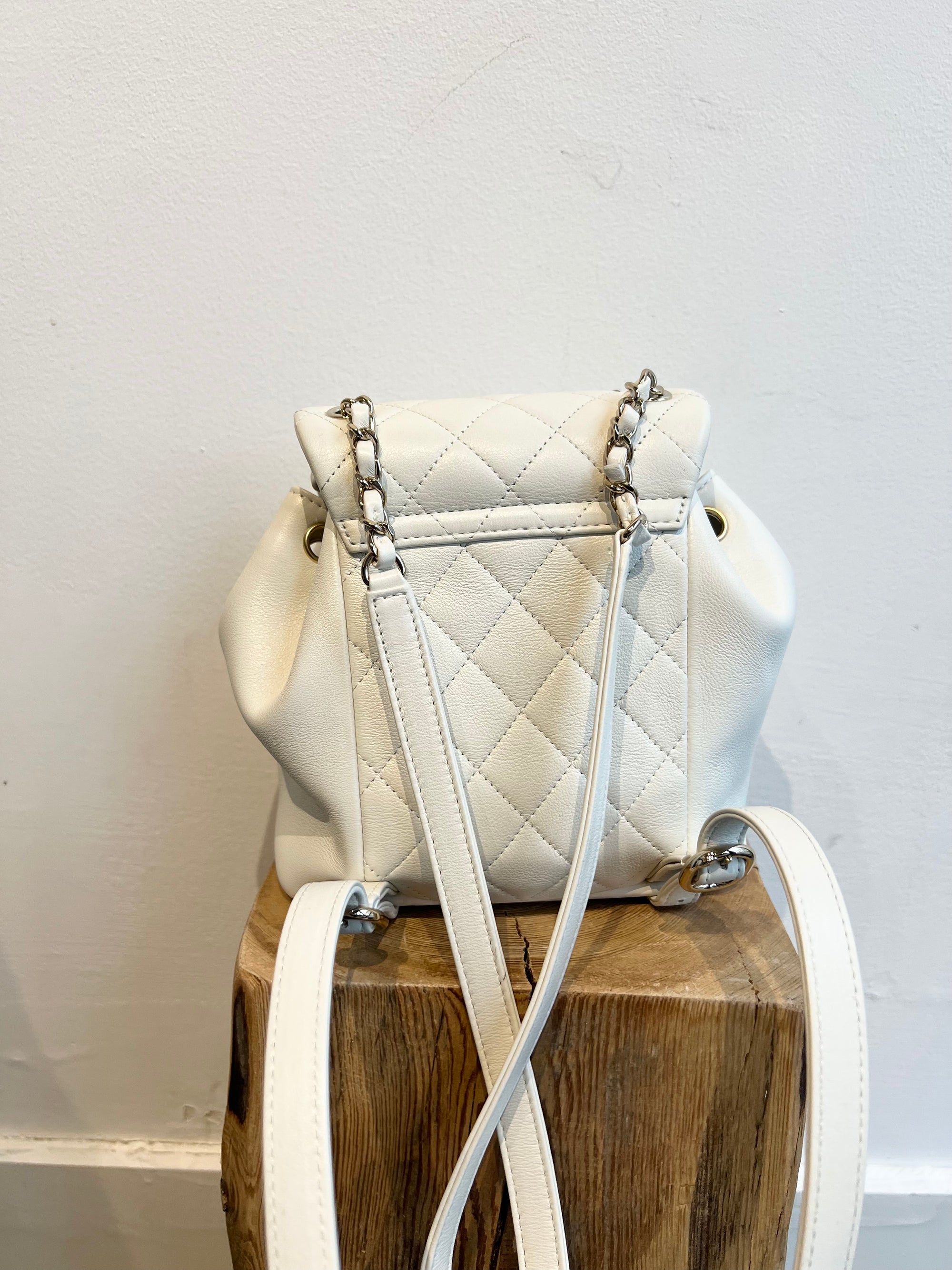 Chanel 22 Backpack White