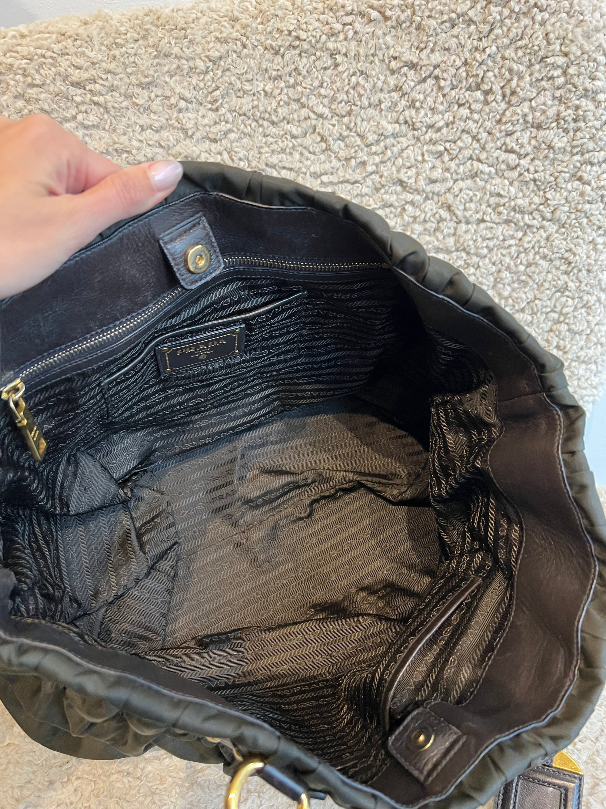 Prada Nylon Tessuto Tote Bag - The Recollective
