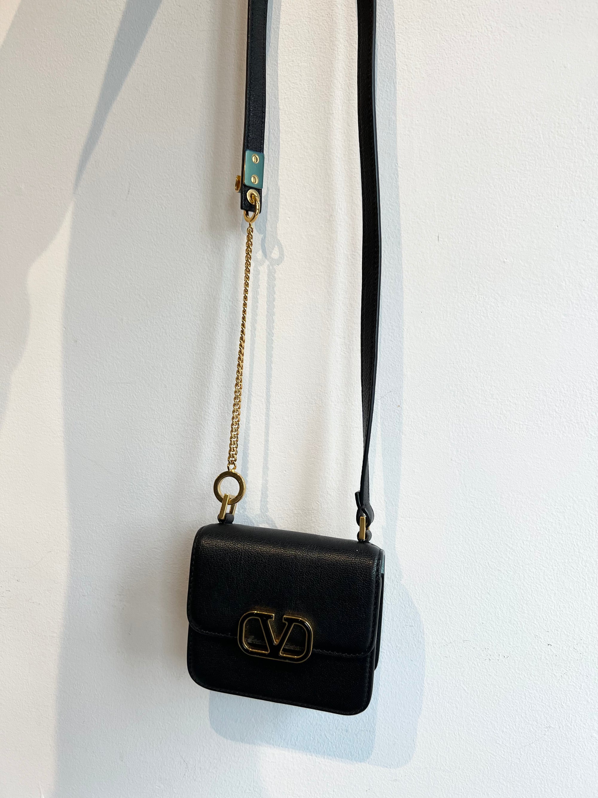 Valentino Vsling Mini Crossbody Black