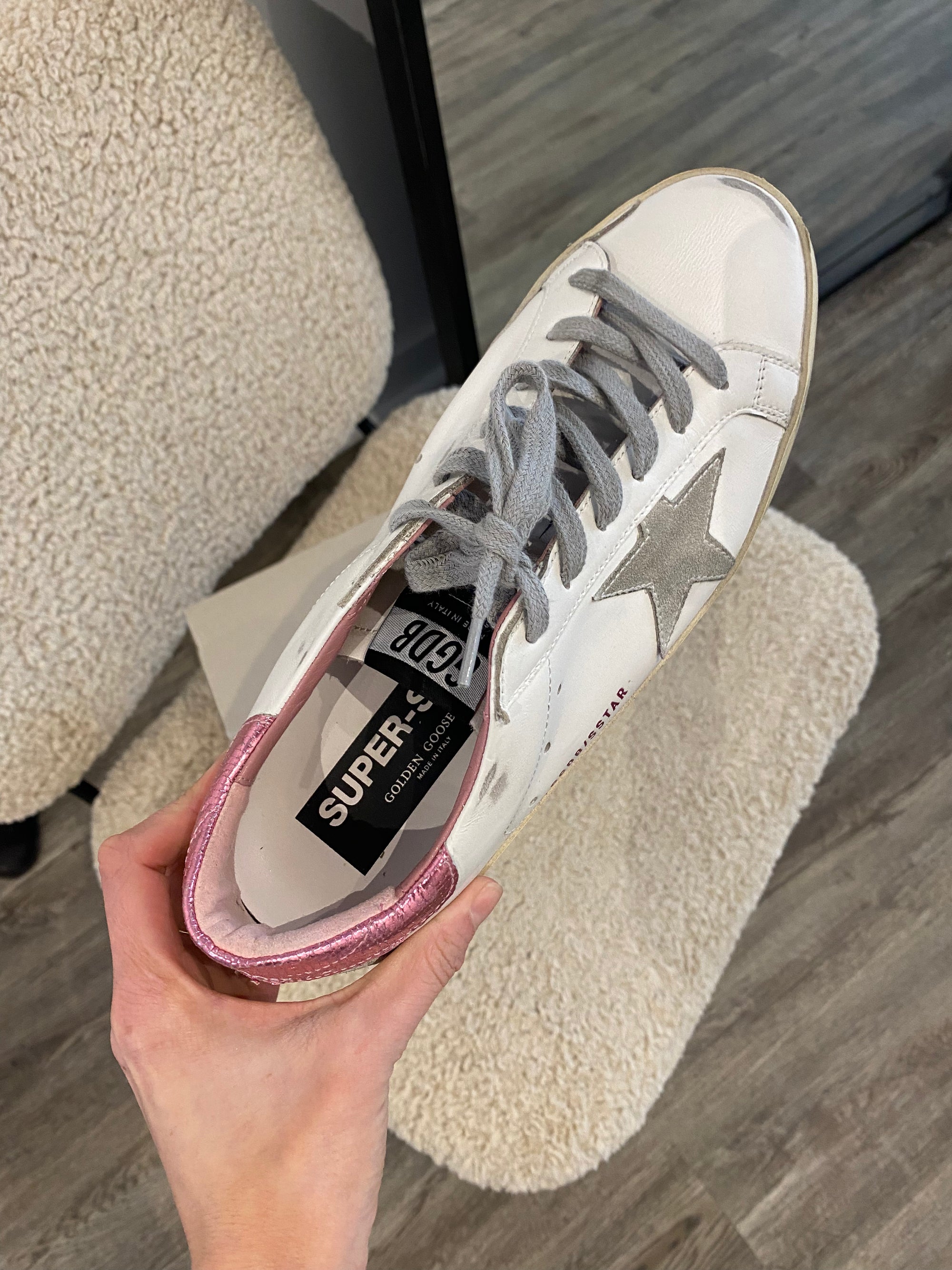 Golden Goose Super Star Sneakers Pink 40 The Recollective