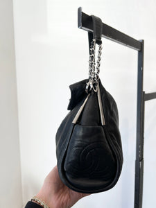 Chanel Calfskin CC Shoulder Bag - Black Shoulder Bags, Handbags - CHA950101