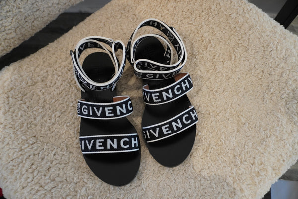 Givenchy Logo Strap Sandals 37.5 The Recollective